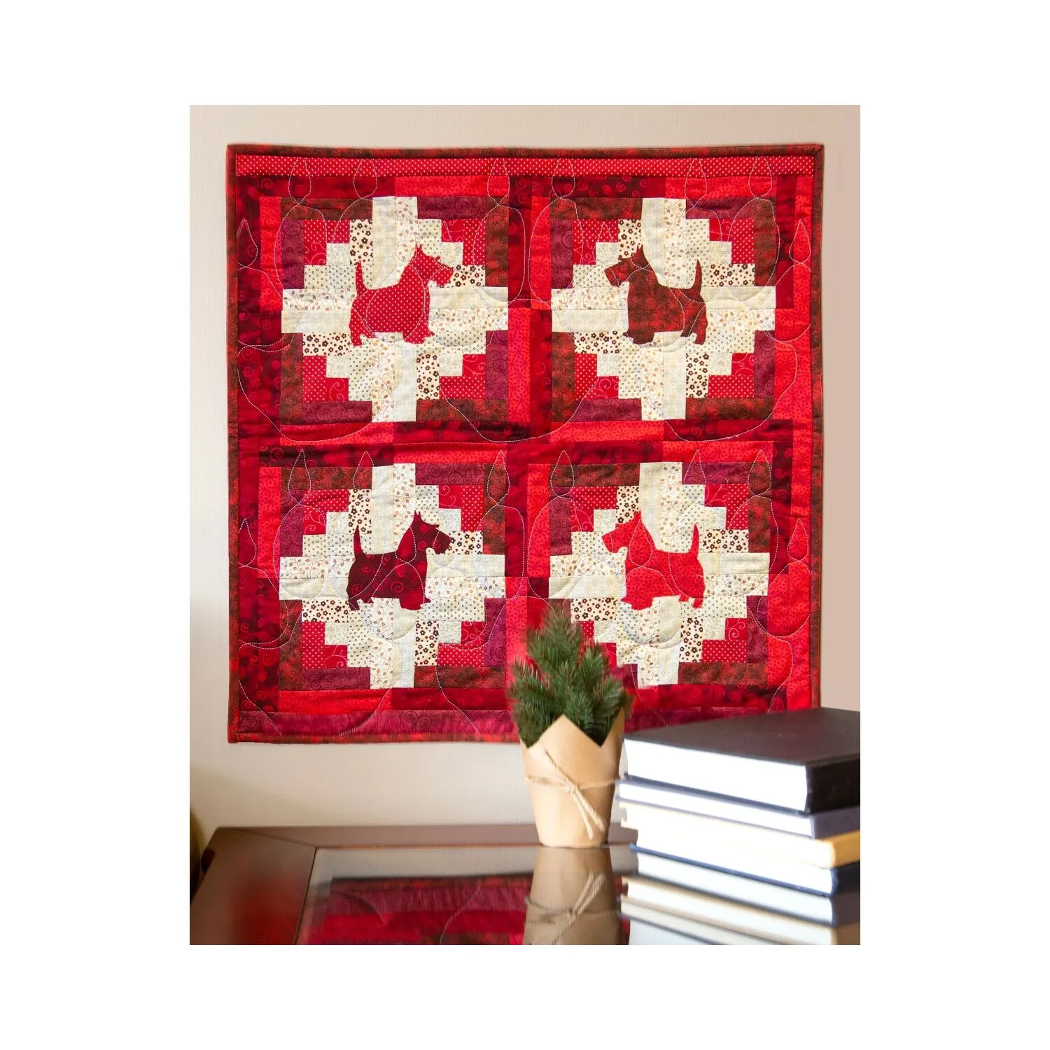 GO! Scottie Dog Log Cabin Wall Hanging Pattern