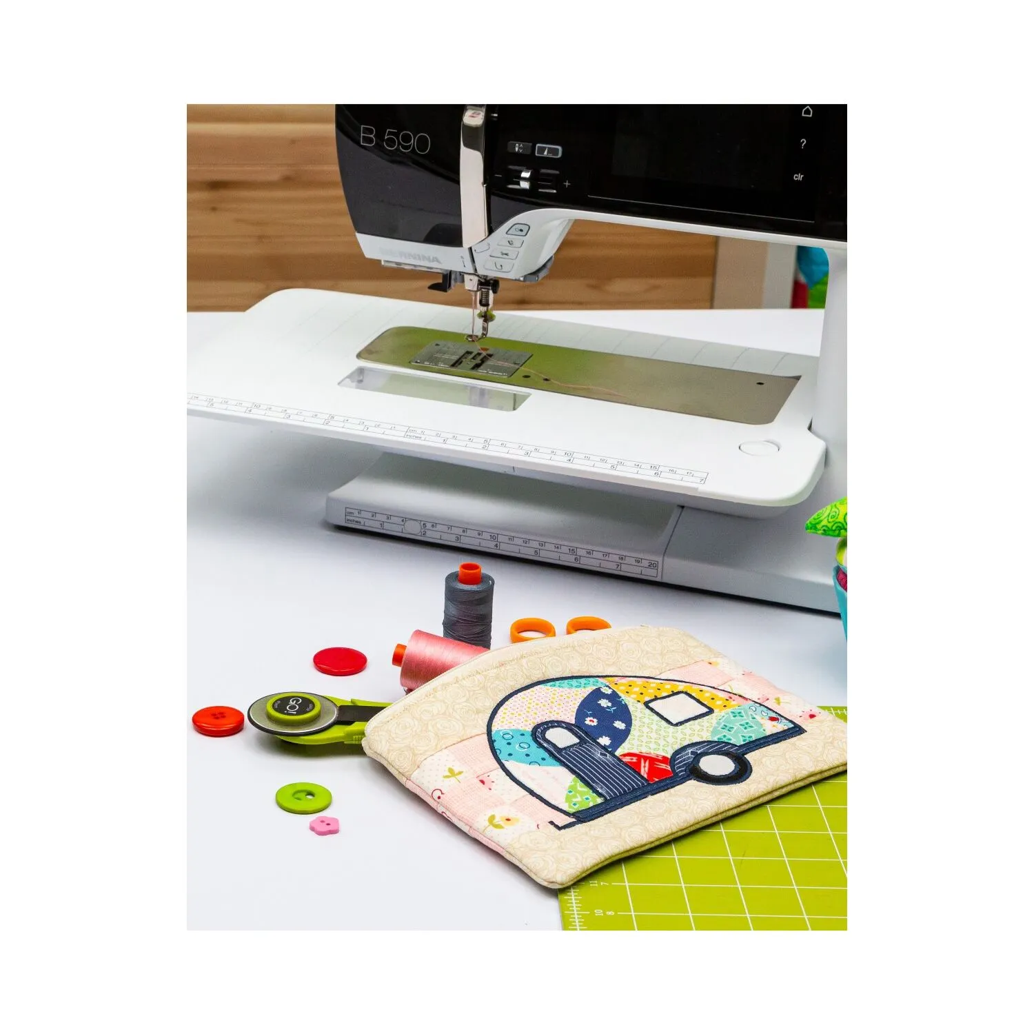 GO! Happy Camper Zipper Pouch Pattern
