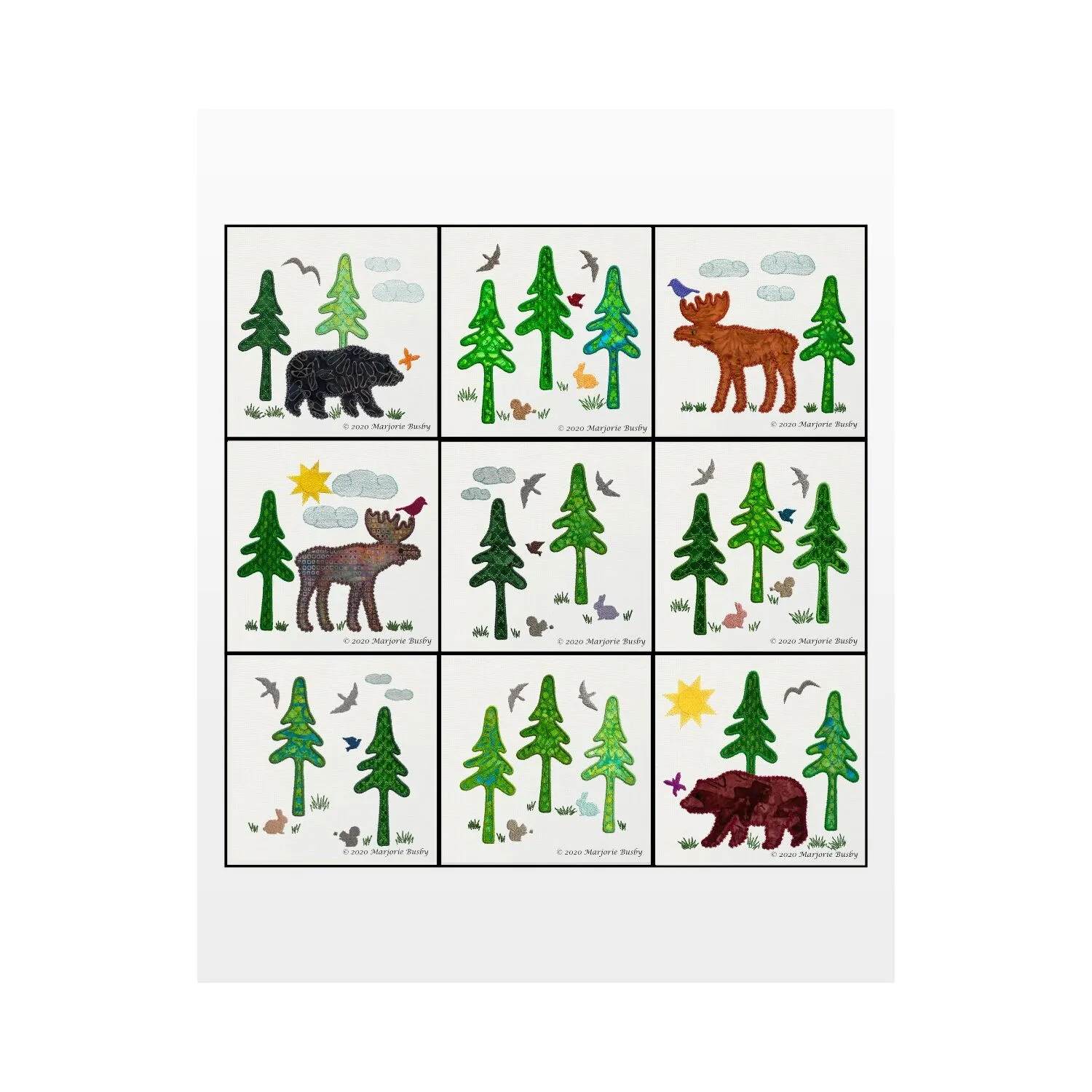 GO! Northwoods Quilt Blocks Machine Embroidery Set by Marjorie Busby