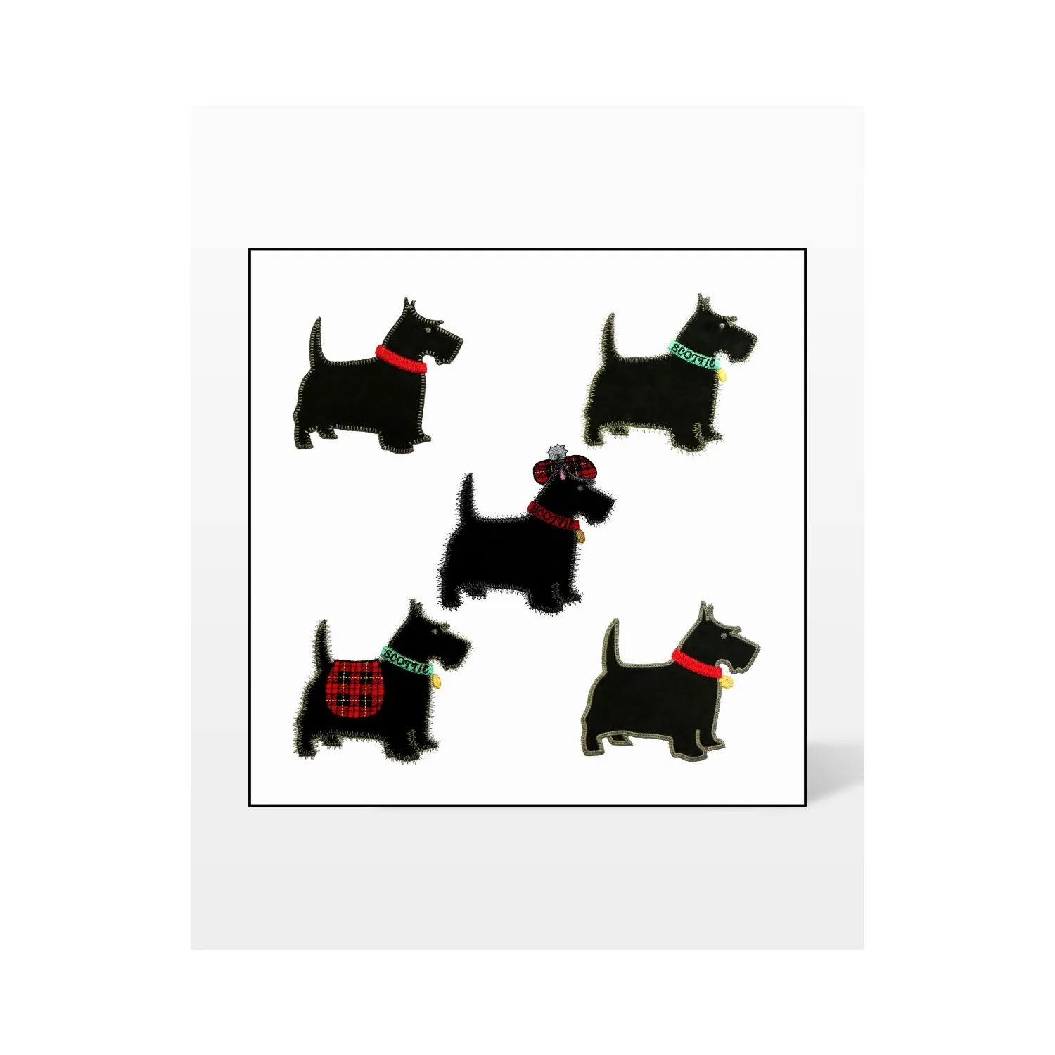 GO! Scottie Dog Embroidery by V-Stitch Designs