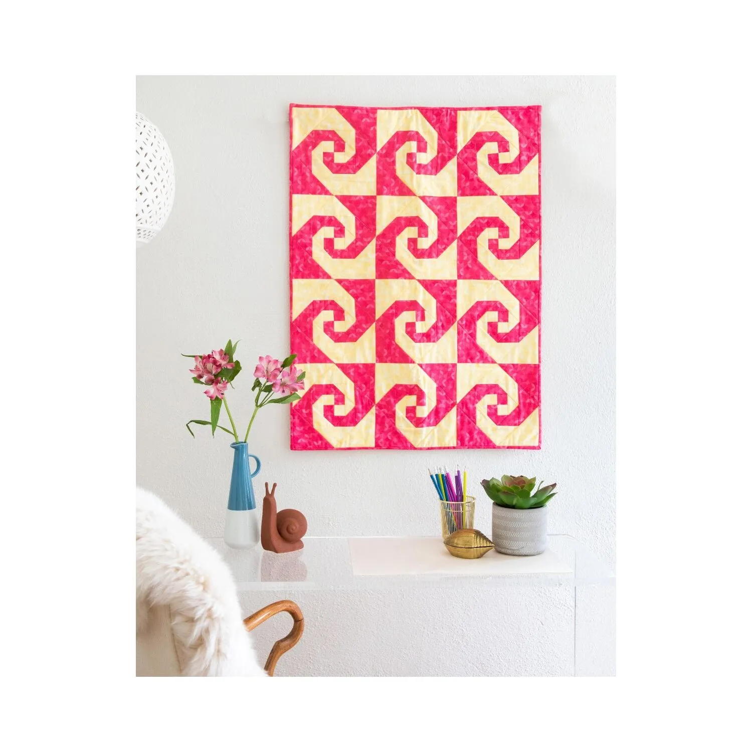 GO! Raspberry Swirl Wall Hanging Pattern