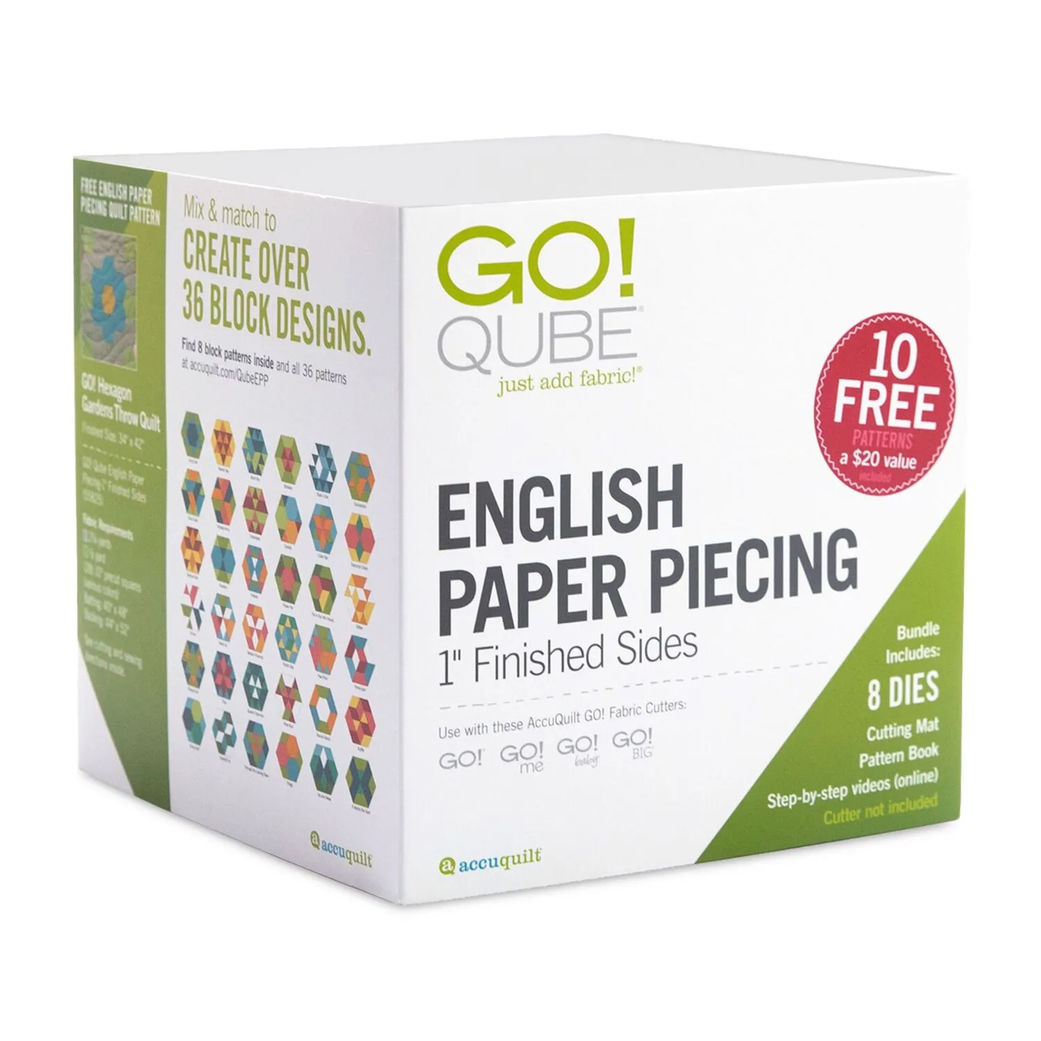 GO! Qube English Paper Piecing-1 Finished Sides