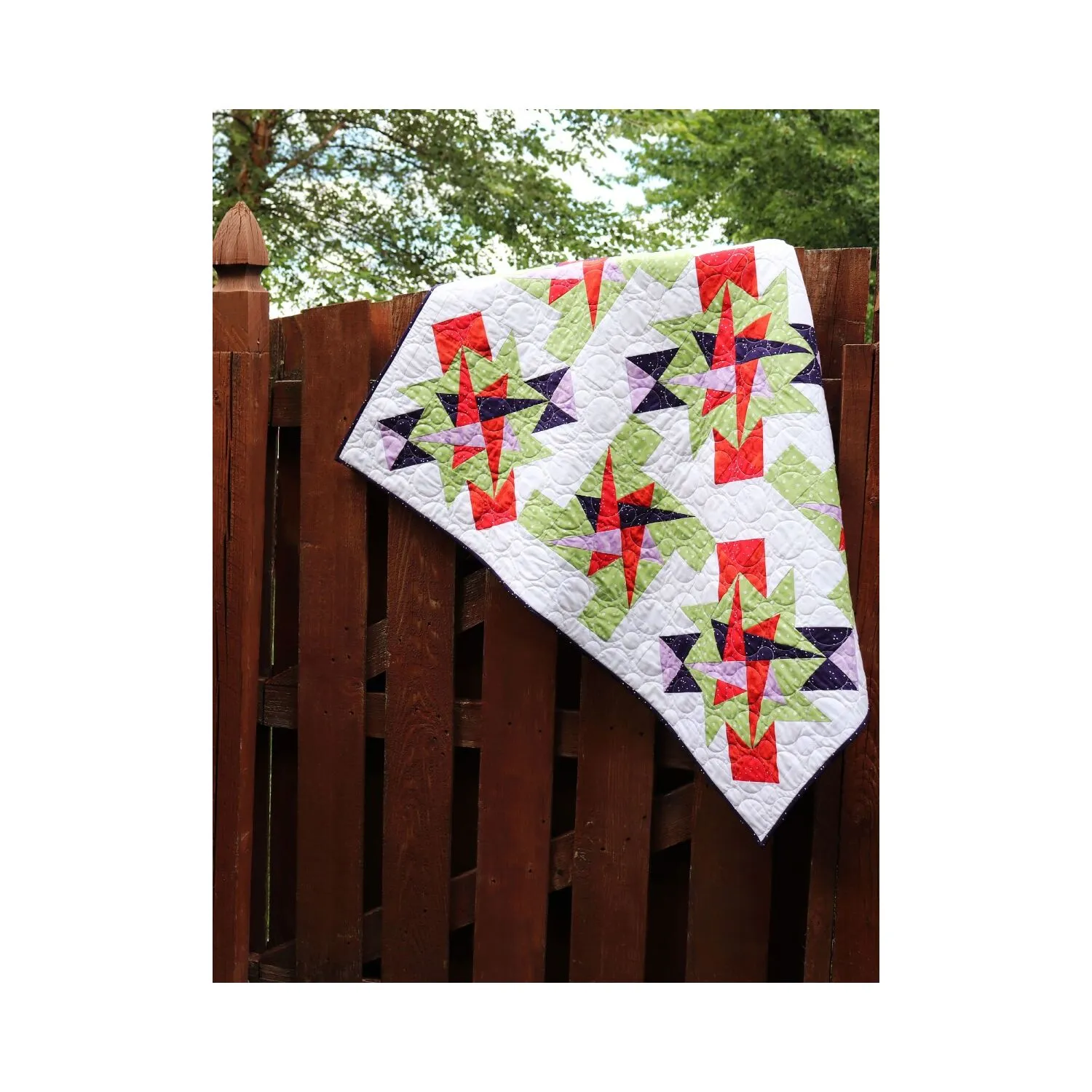 GO! Starry Path Garden Throw Quilt Pattern