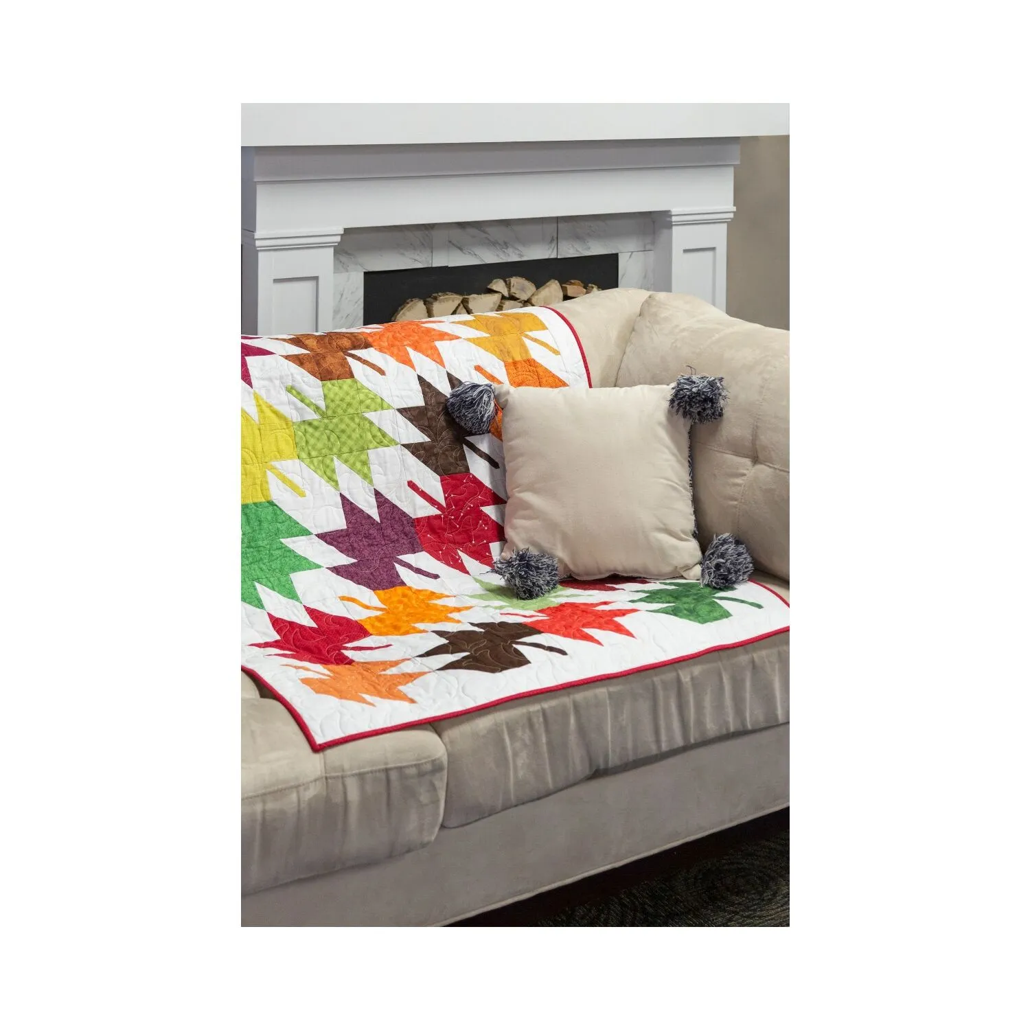 GO! Falling Leaves Throw Quilt Pattern