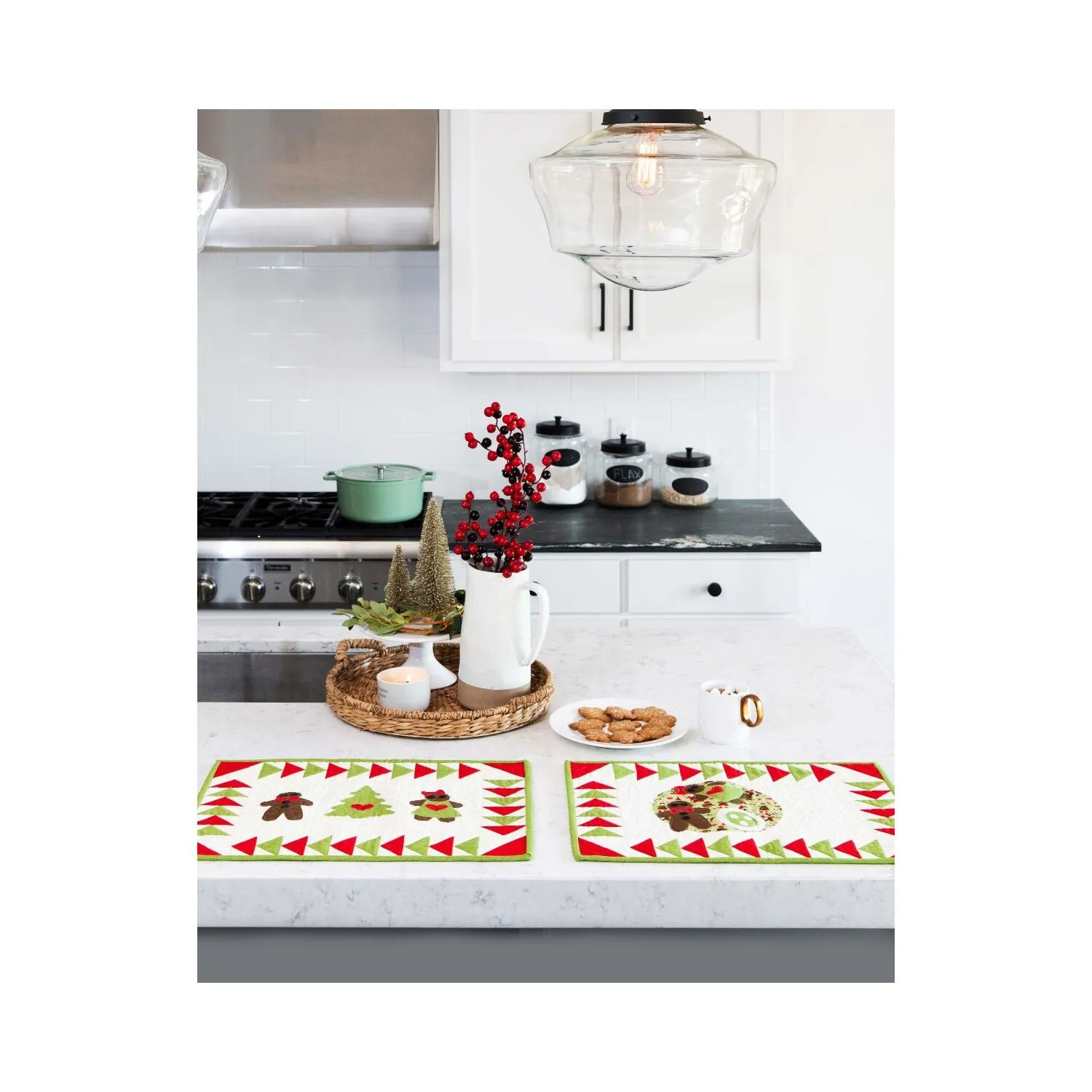 GO! Gingerbread Friends Placemats Pattern
