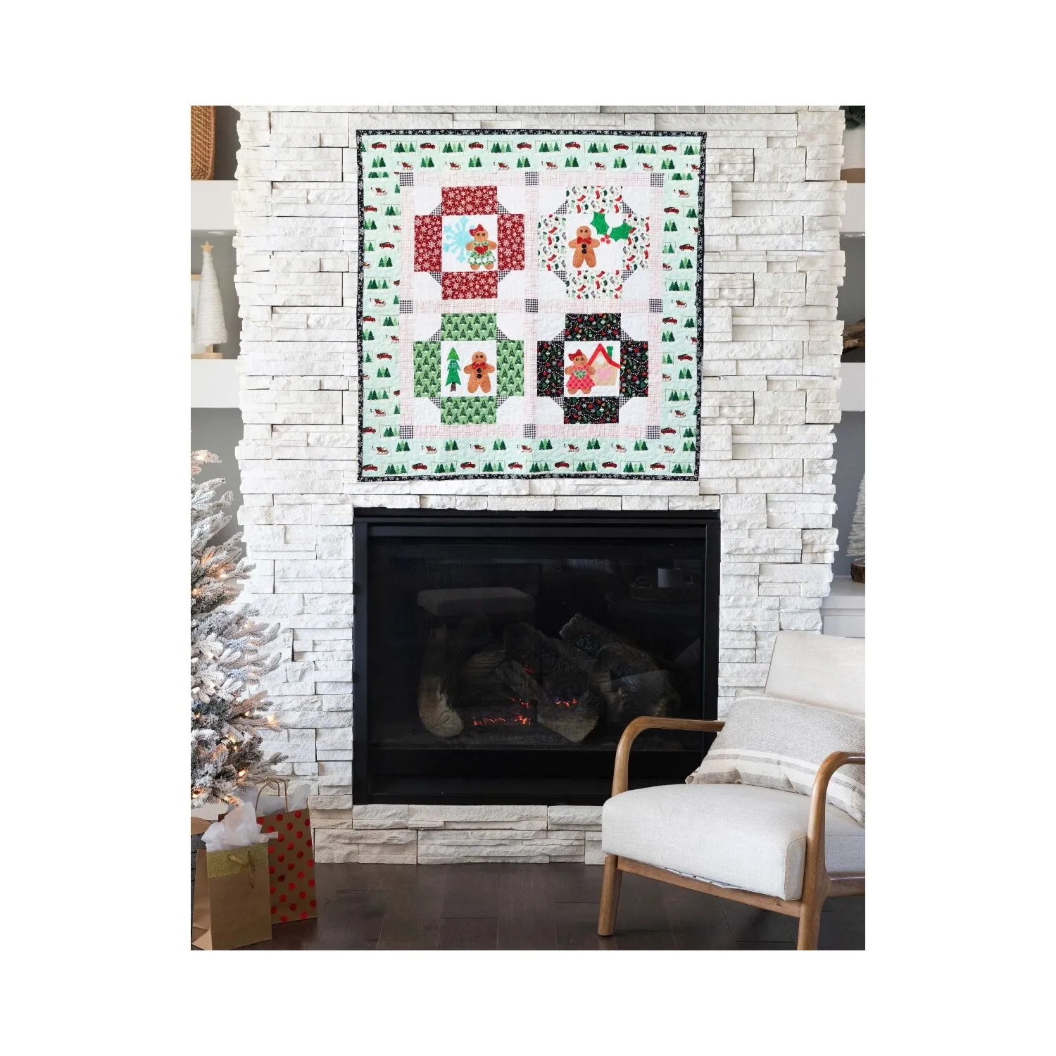 GO! Cozy Gingerbread Wall Hanging Pattern