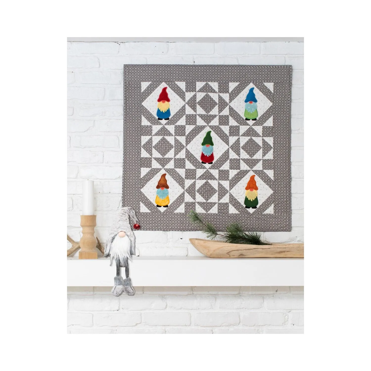 GO! Gnomes in the Castle Wall Hanging Pattern