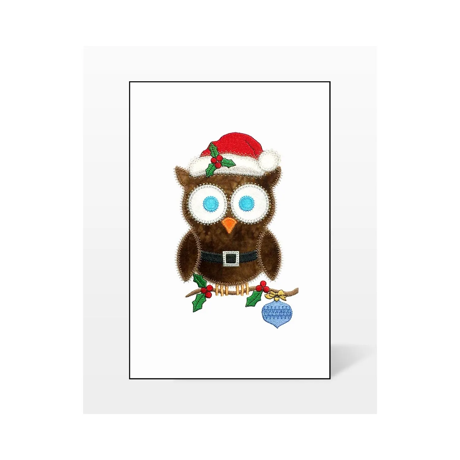 GO! Christmas Owl Embroidery by V-Stitch Designs