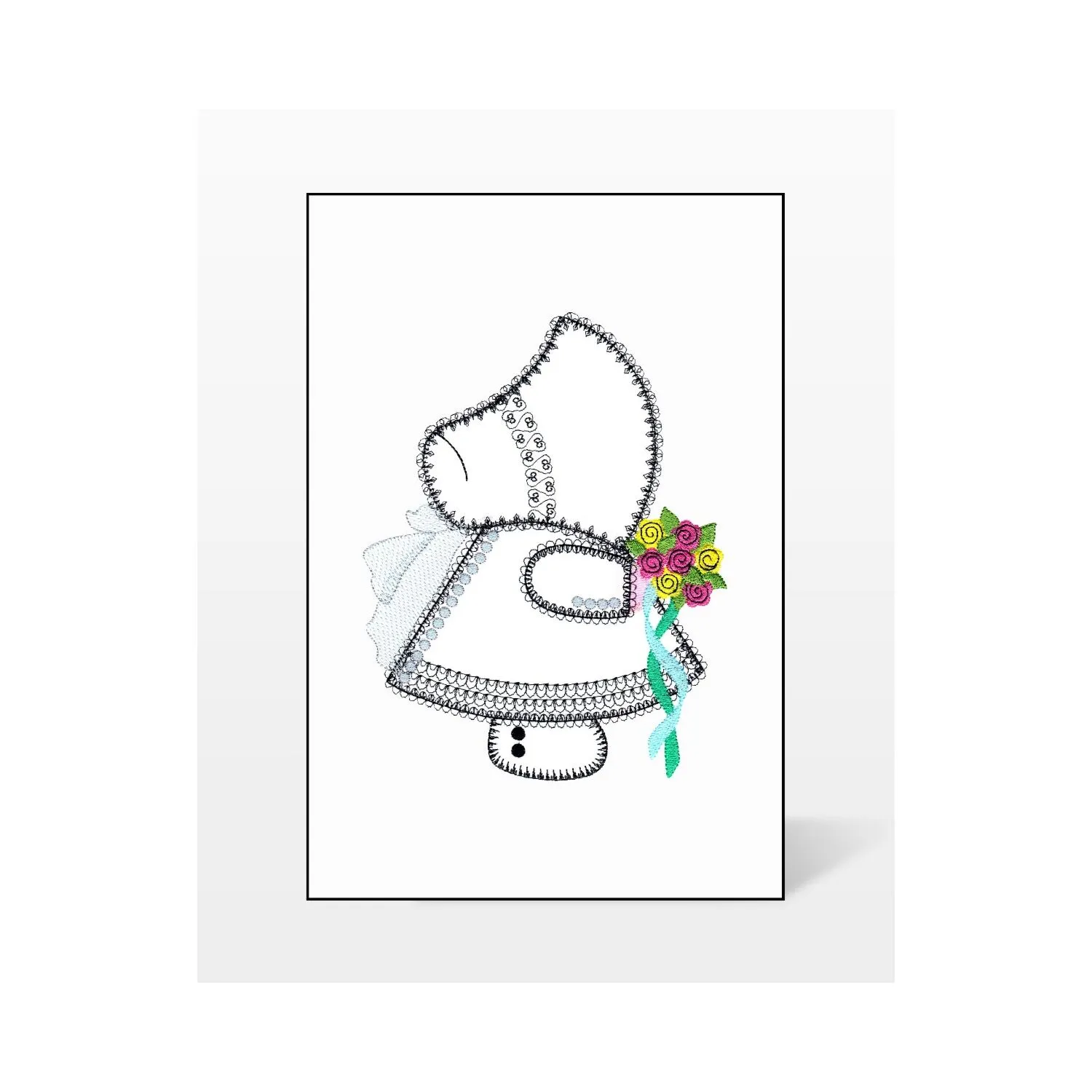 GO! Sunbonnet Sue Bride Embroidery by V-Stitch Designs