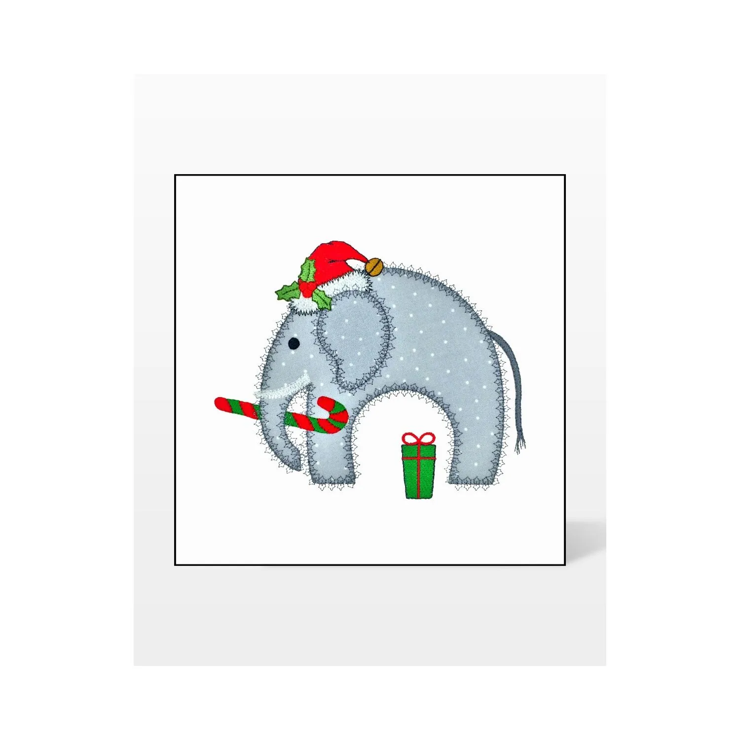 GO! Christmas Elephant Embroidery by V-Stitch Designs