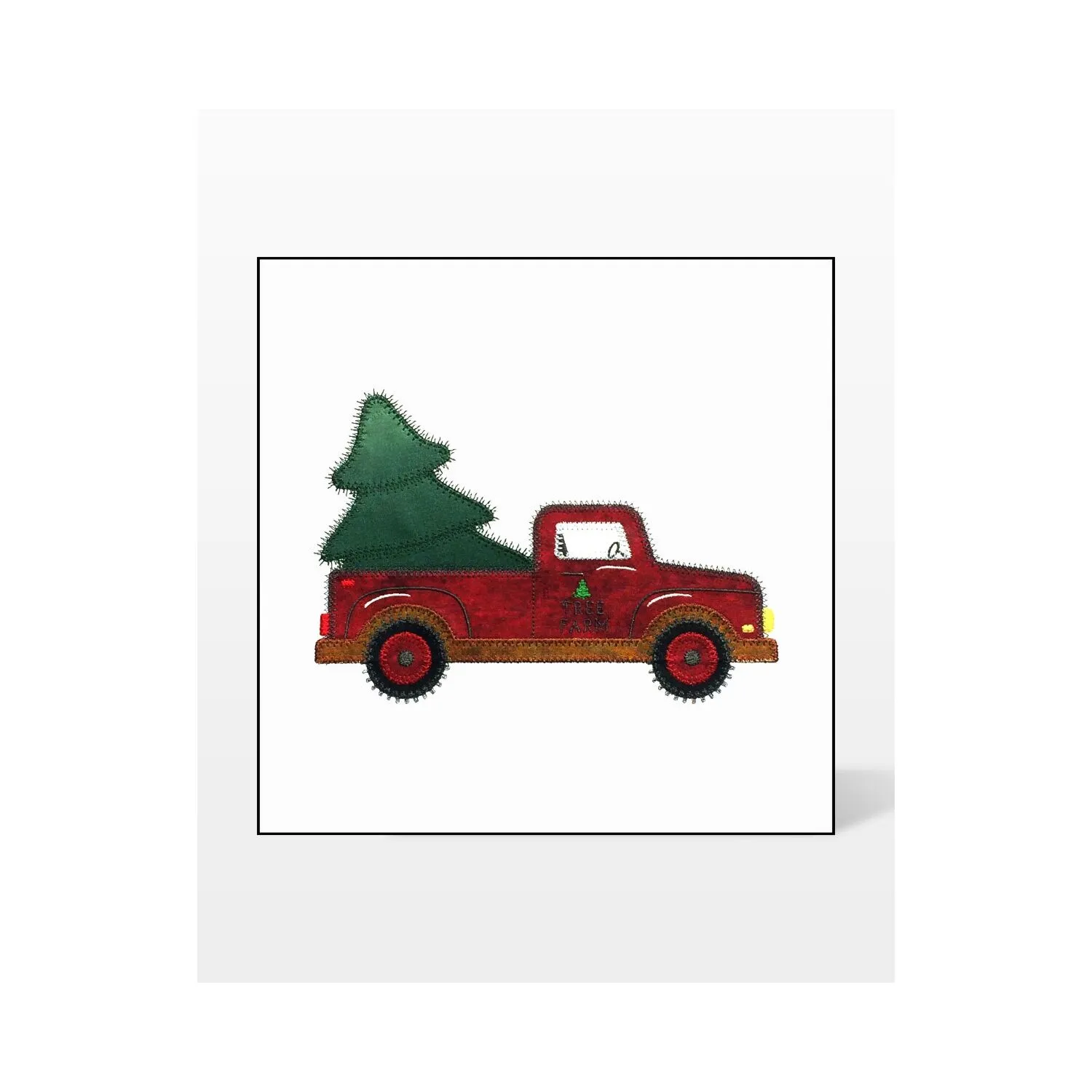 GO! Tree Farm Truck Embroidery by V-Stitch Designs