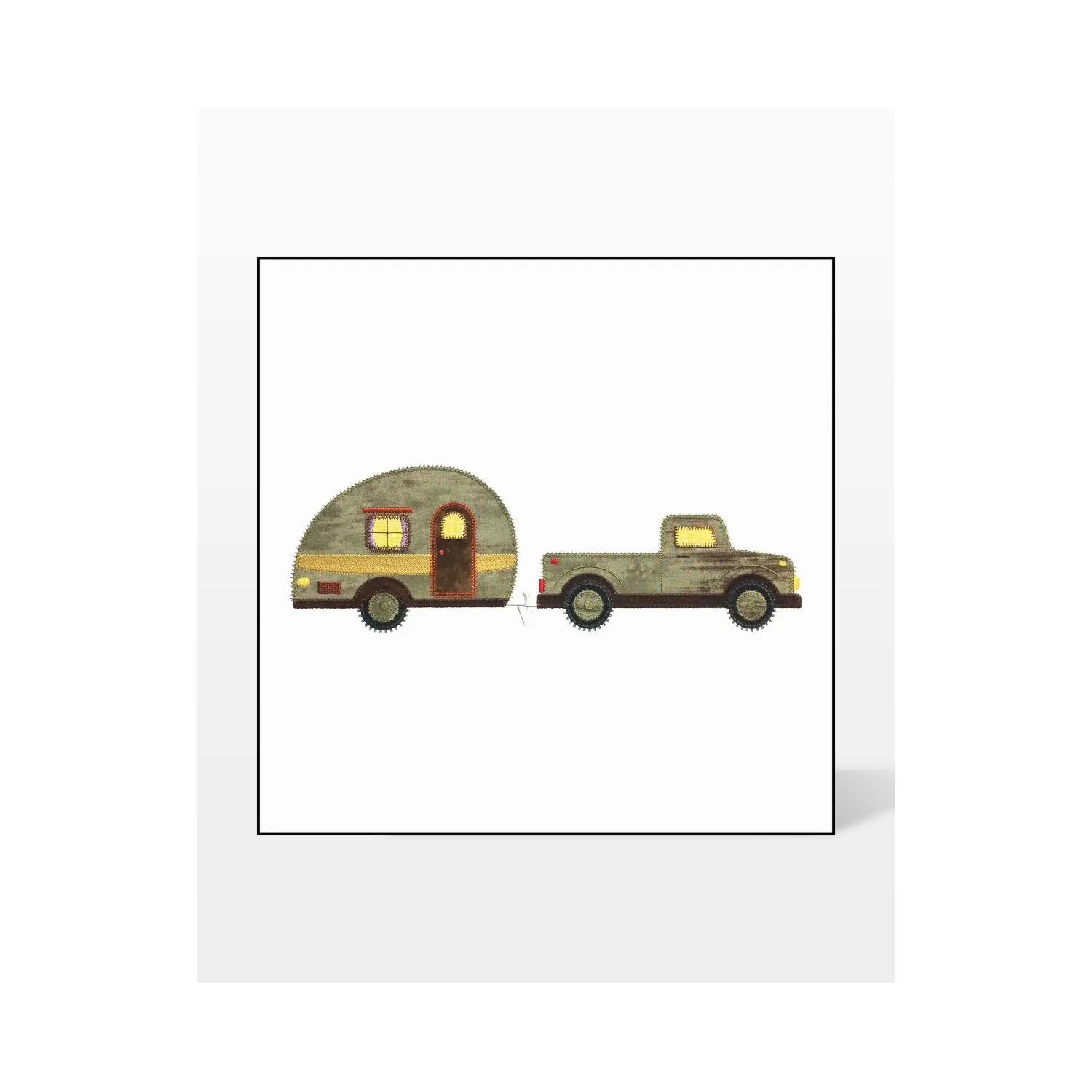 GO! Truck and Camper Embroidery by V-Stitch Designs