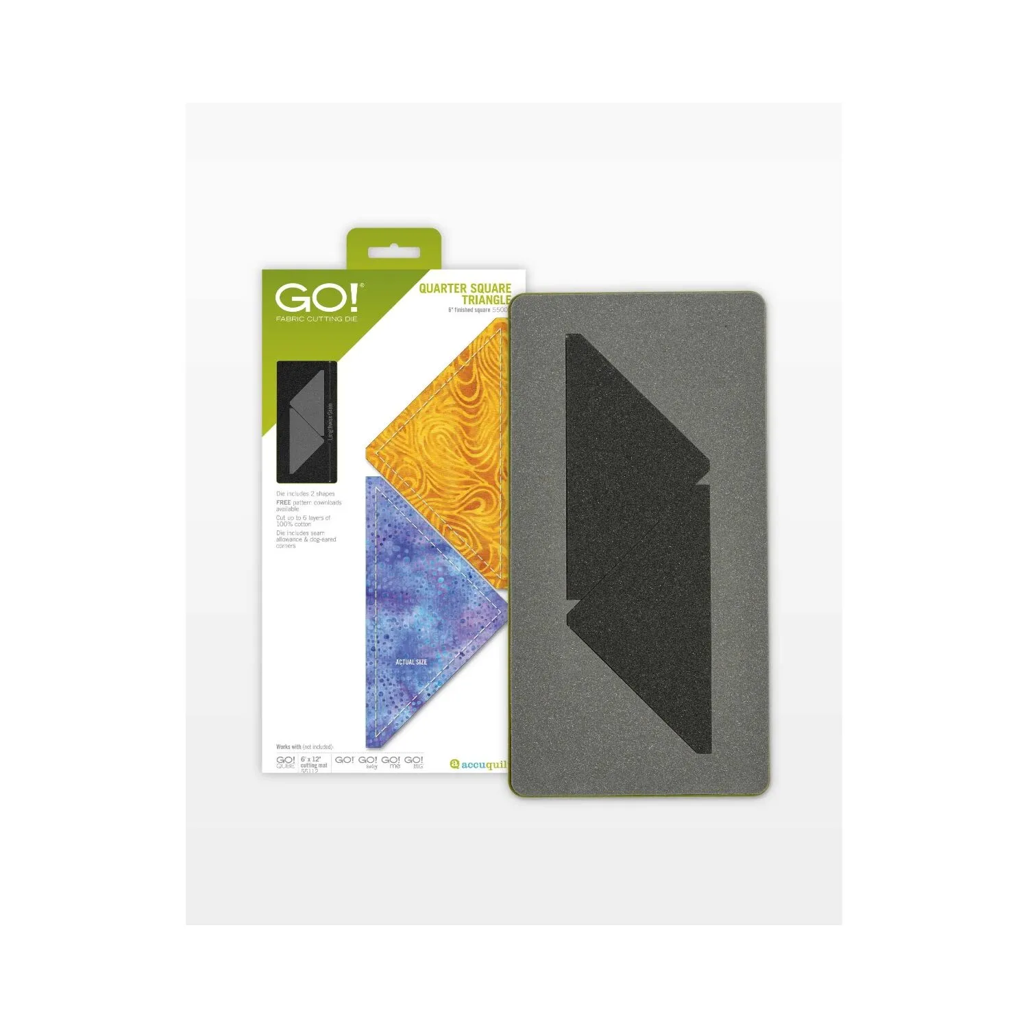 GO! Quarter Square Triangle-6 Finished Square Die