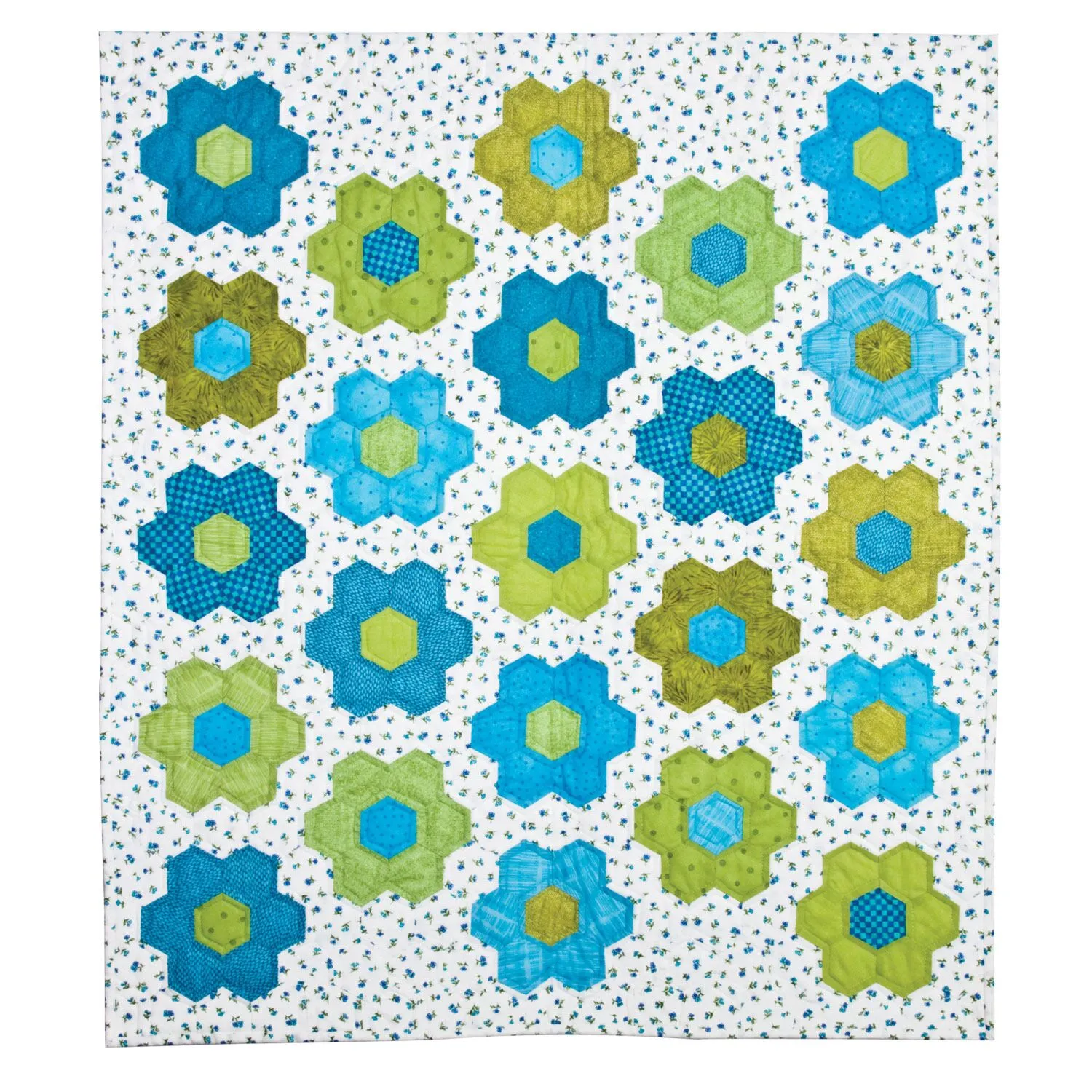 GO! Grandmother's Flower Garden Quilt Pattern to GO!