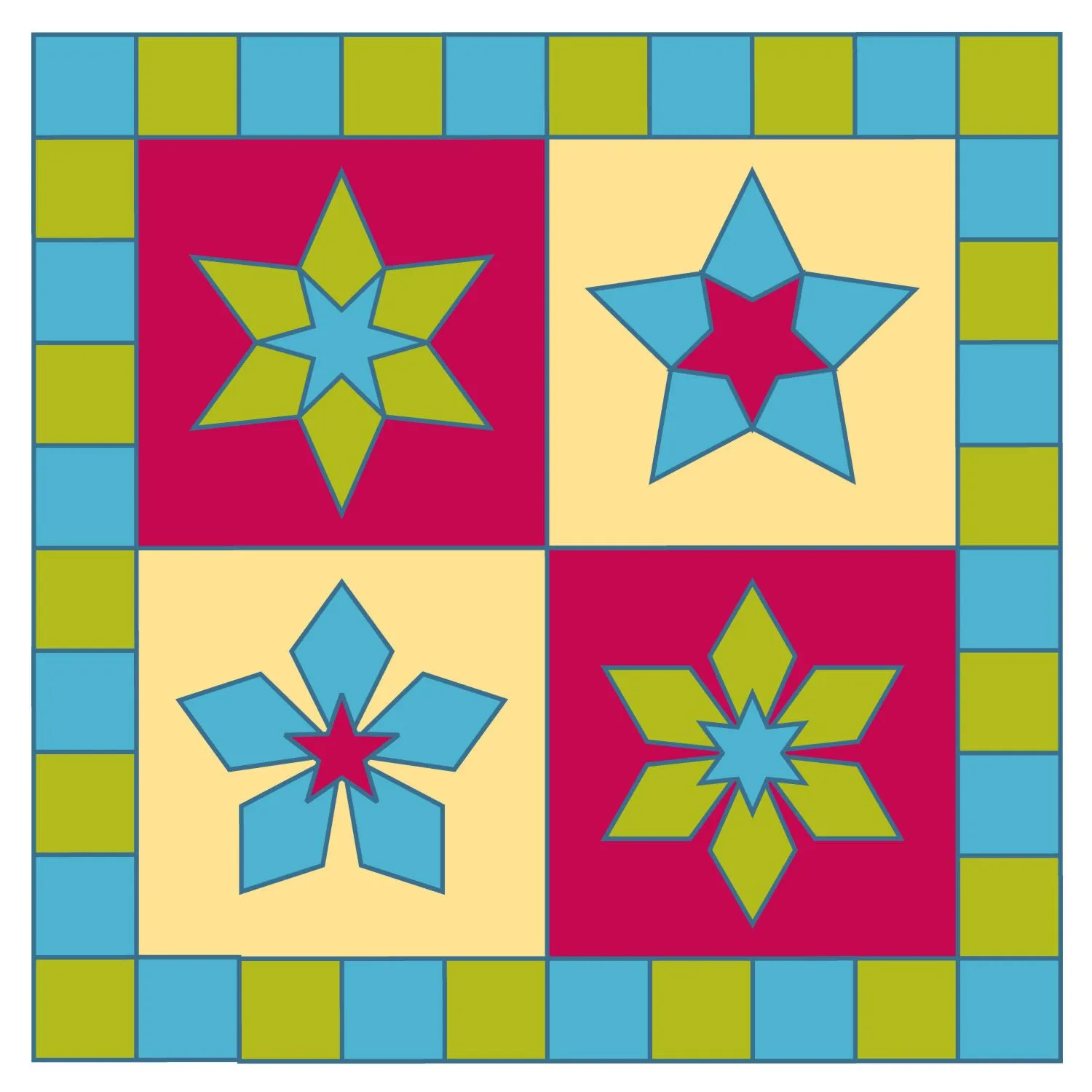 GO! 5 & 6 Point Stars Pattern