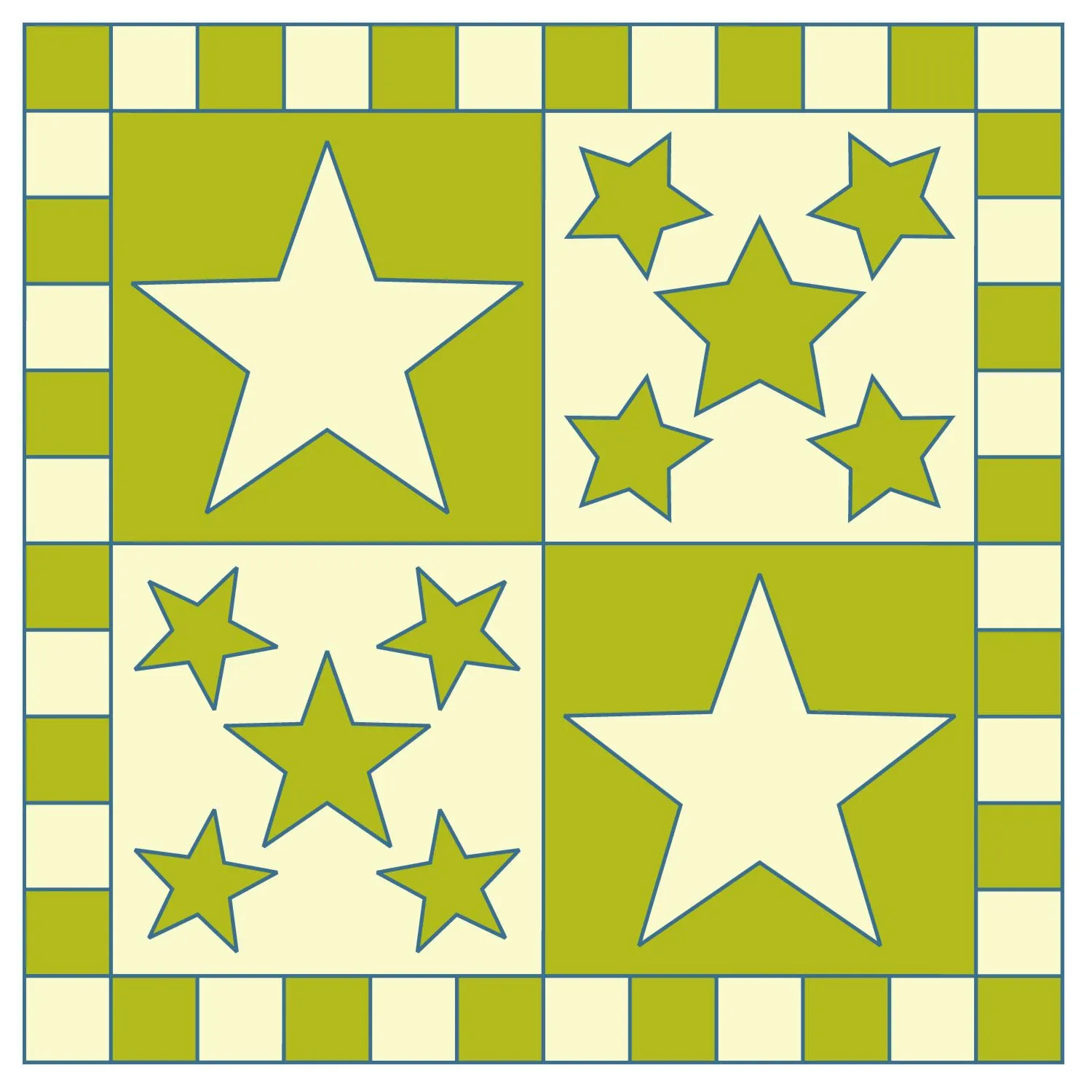 GO! 5 Point Stars Pattern