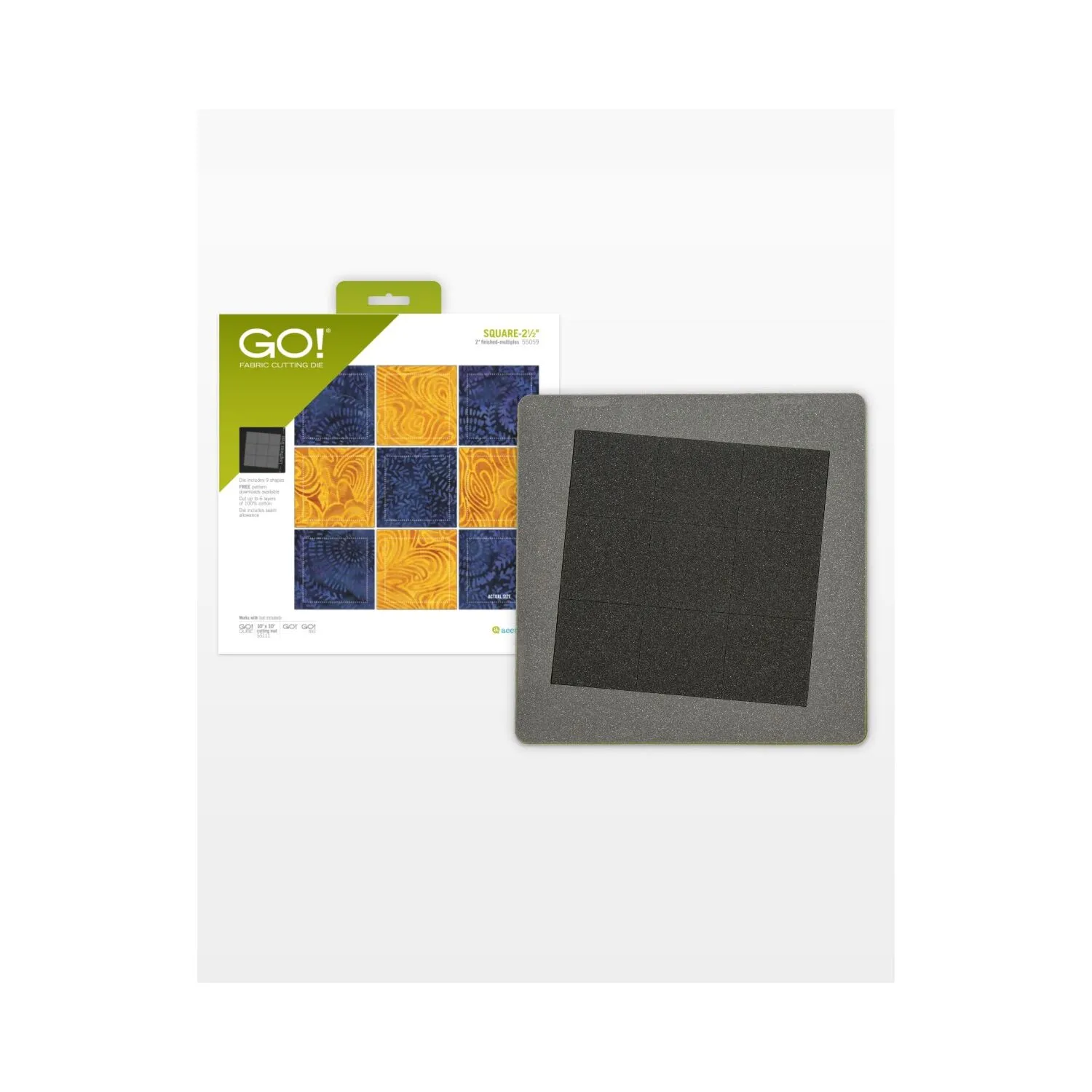 GO! Square-2 1/2 (2 Finished) Multiples Die