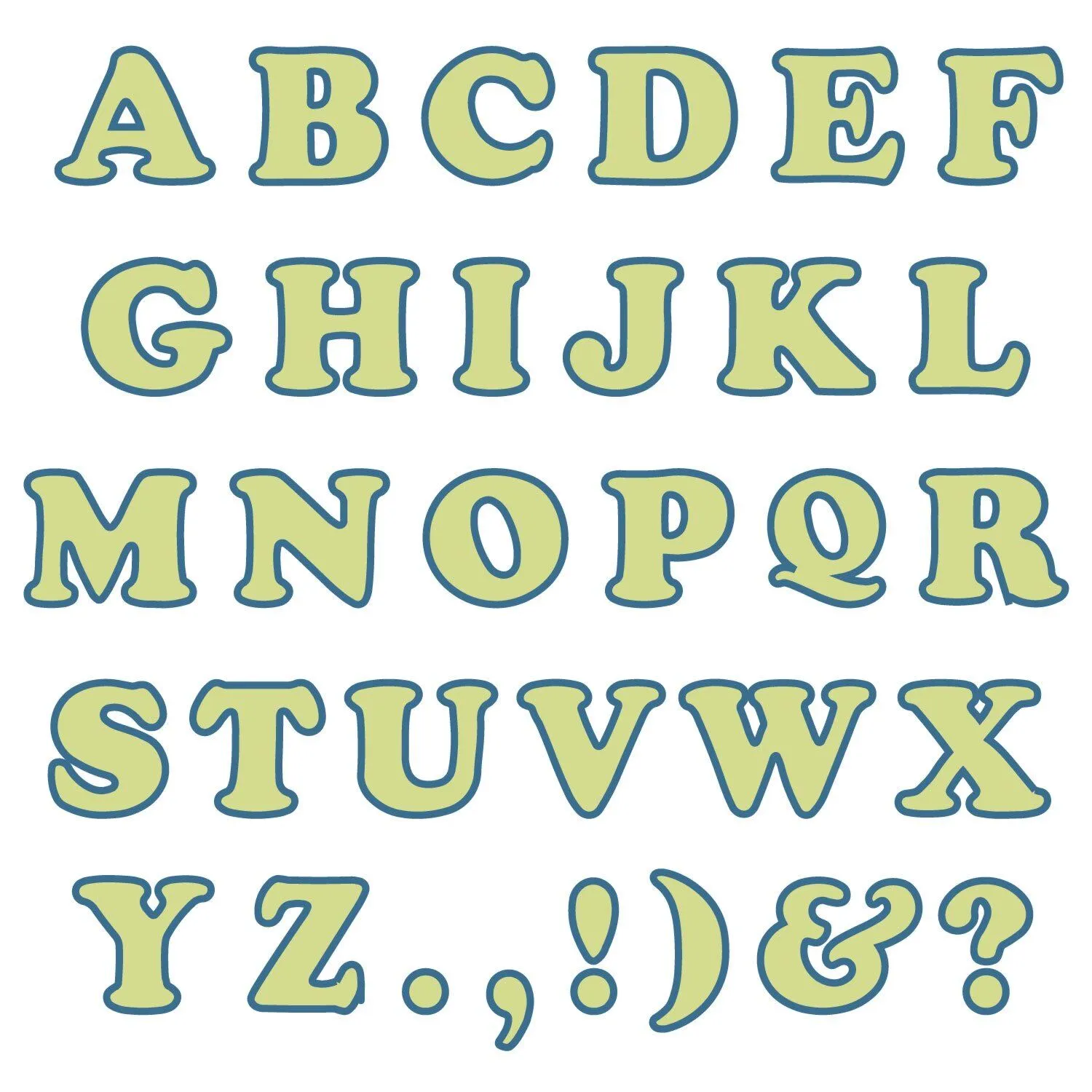 Studio Carefree 7 Uppercase Alphabet