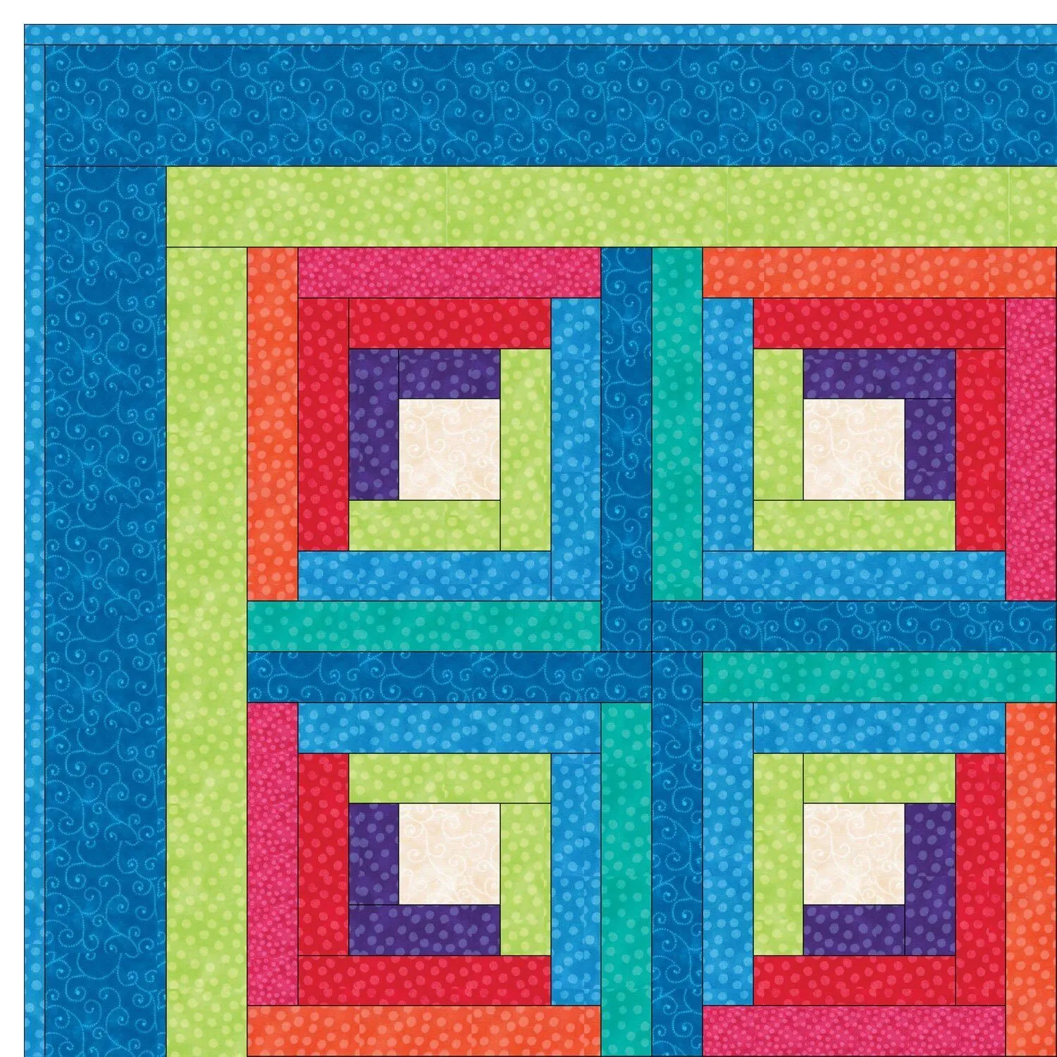 GO! Log Cabin Quilt Pattern