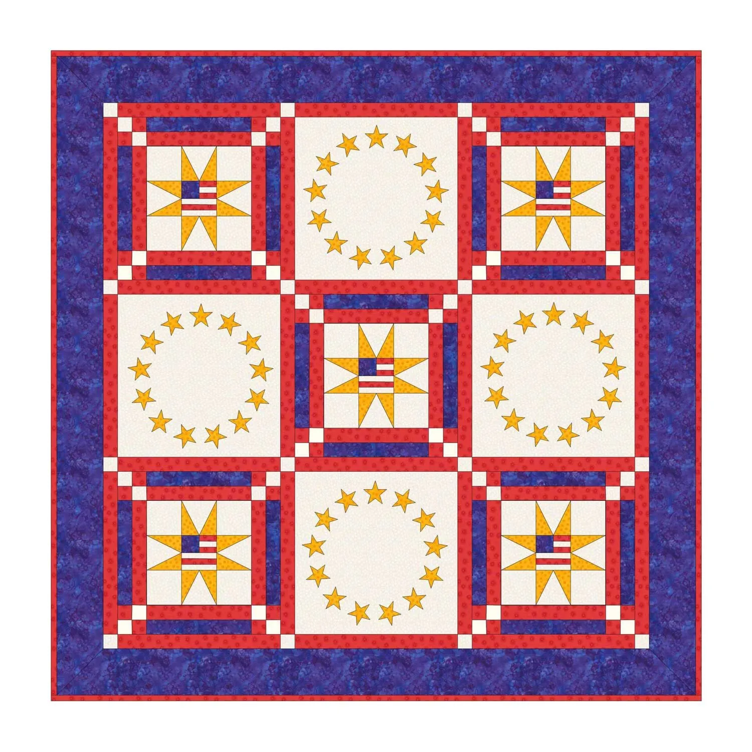 GO! Colonial Stars Quilt Pattern