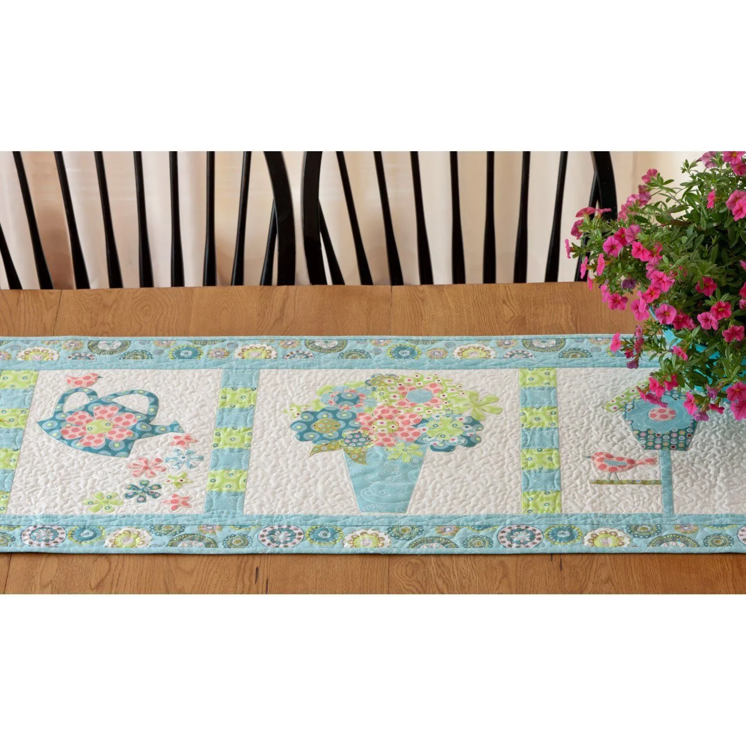 Studio Birds and Blooms Table Runner Pattern 2 Studio Birds and Blooms Table Runner Pattern