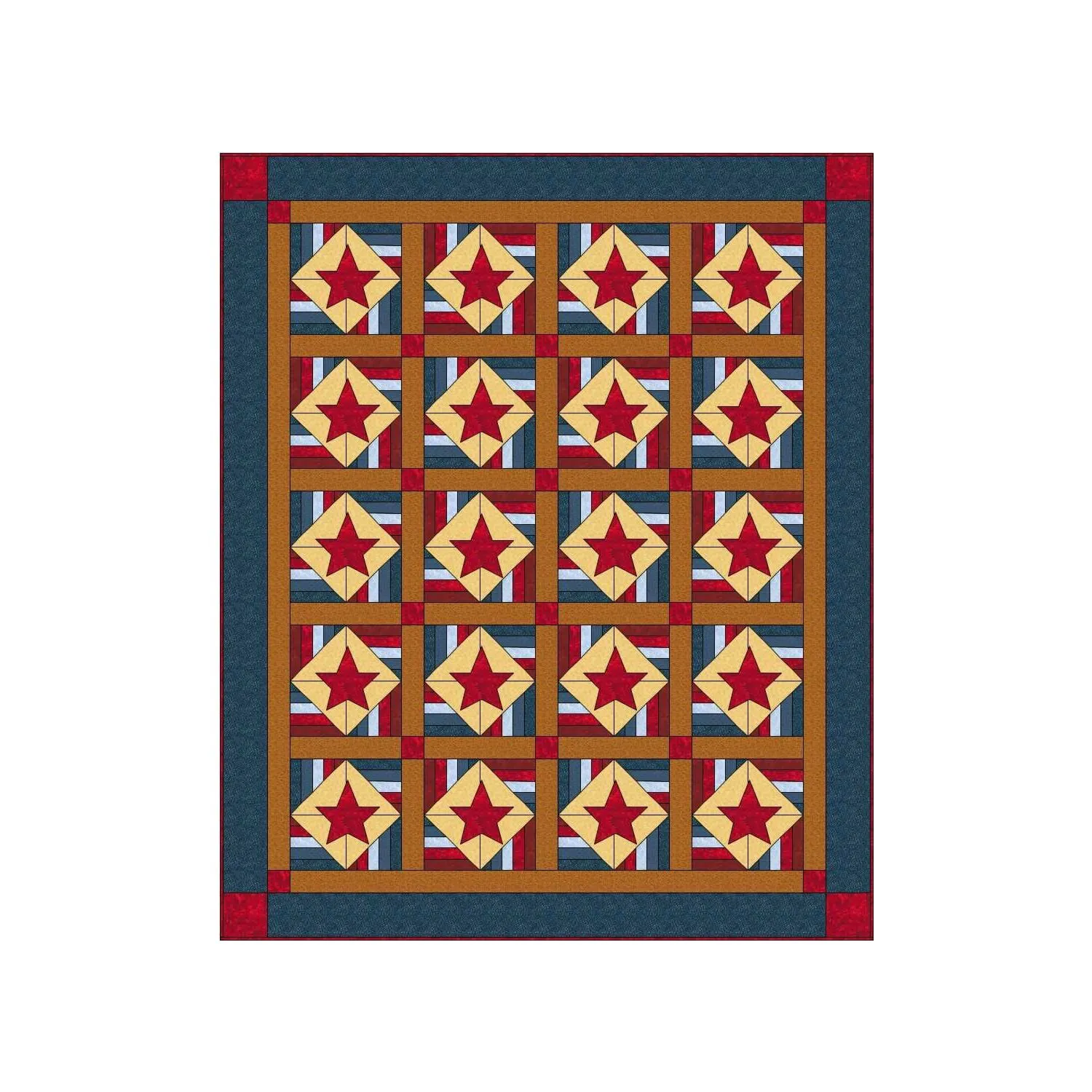 GO! Stars & Bars Quilt Pattern