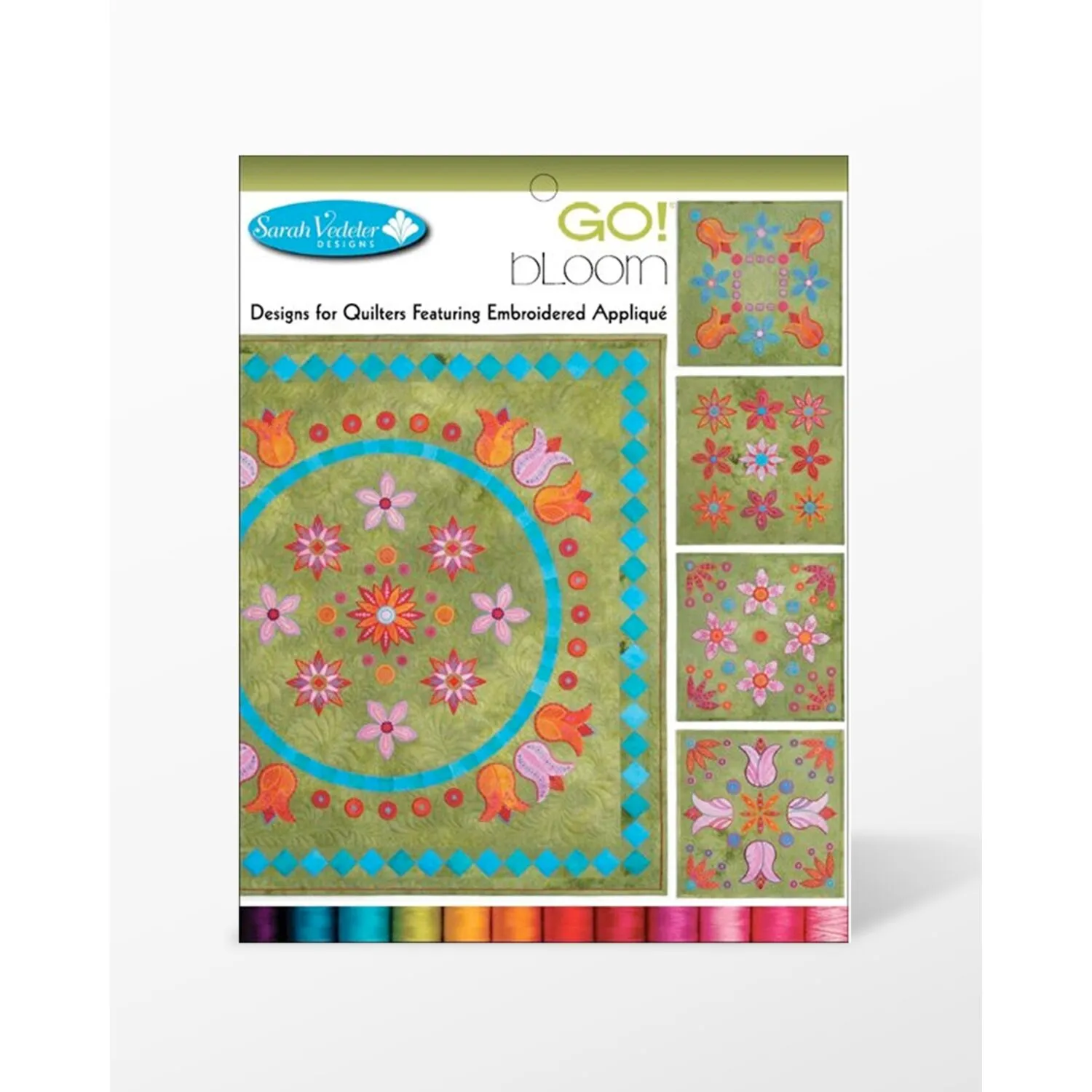 Bloom Embroidery Designs CD for GO! By Sarah Vedeler