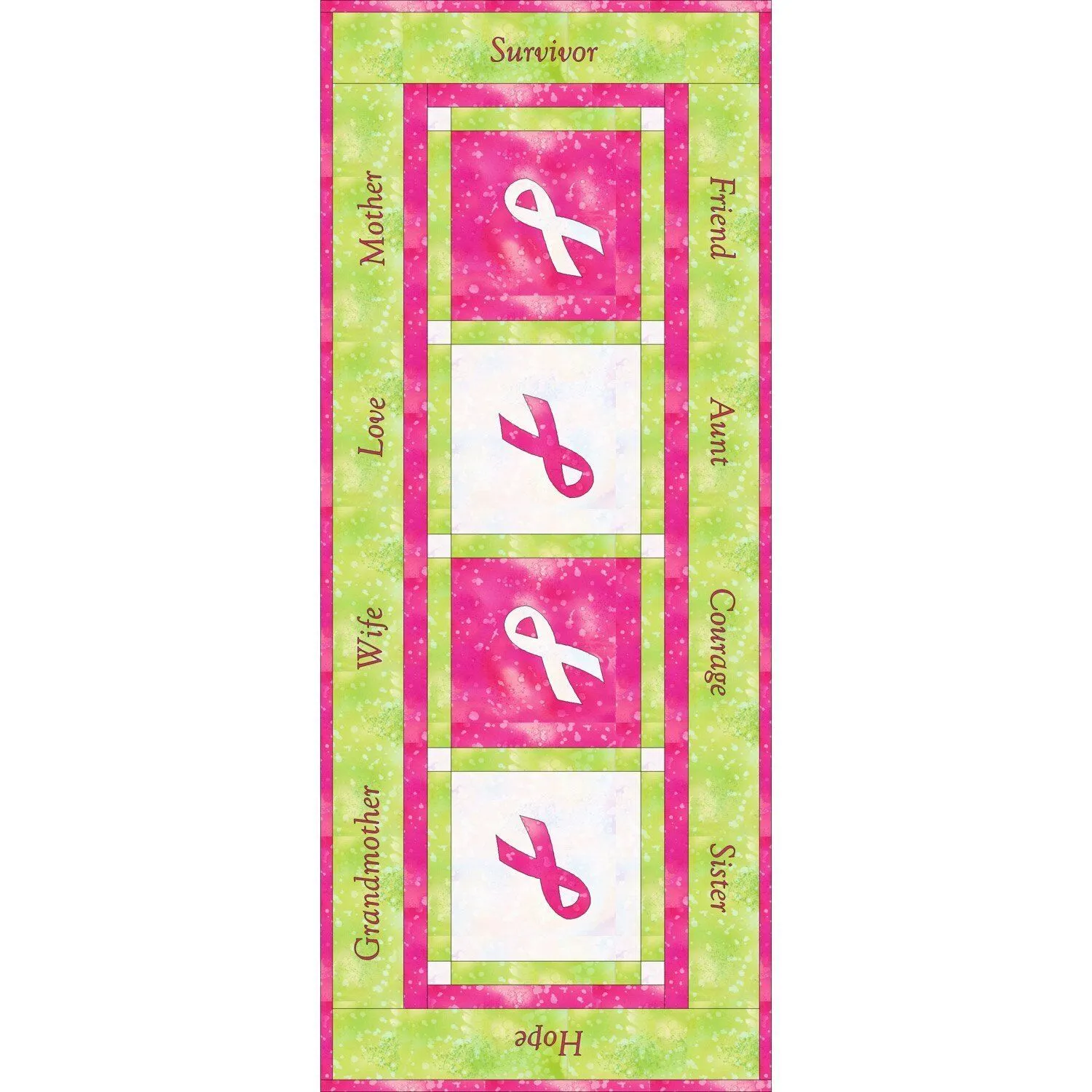 GO! Pink Ribbon Table Runner