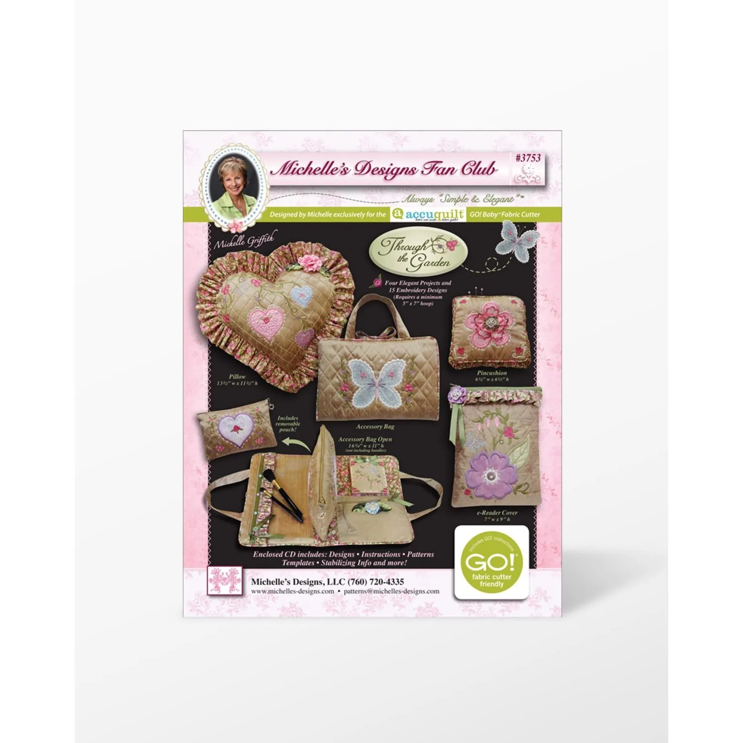 Through the Garden Embroidery Designs CD for GO!