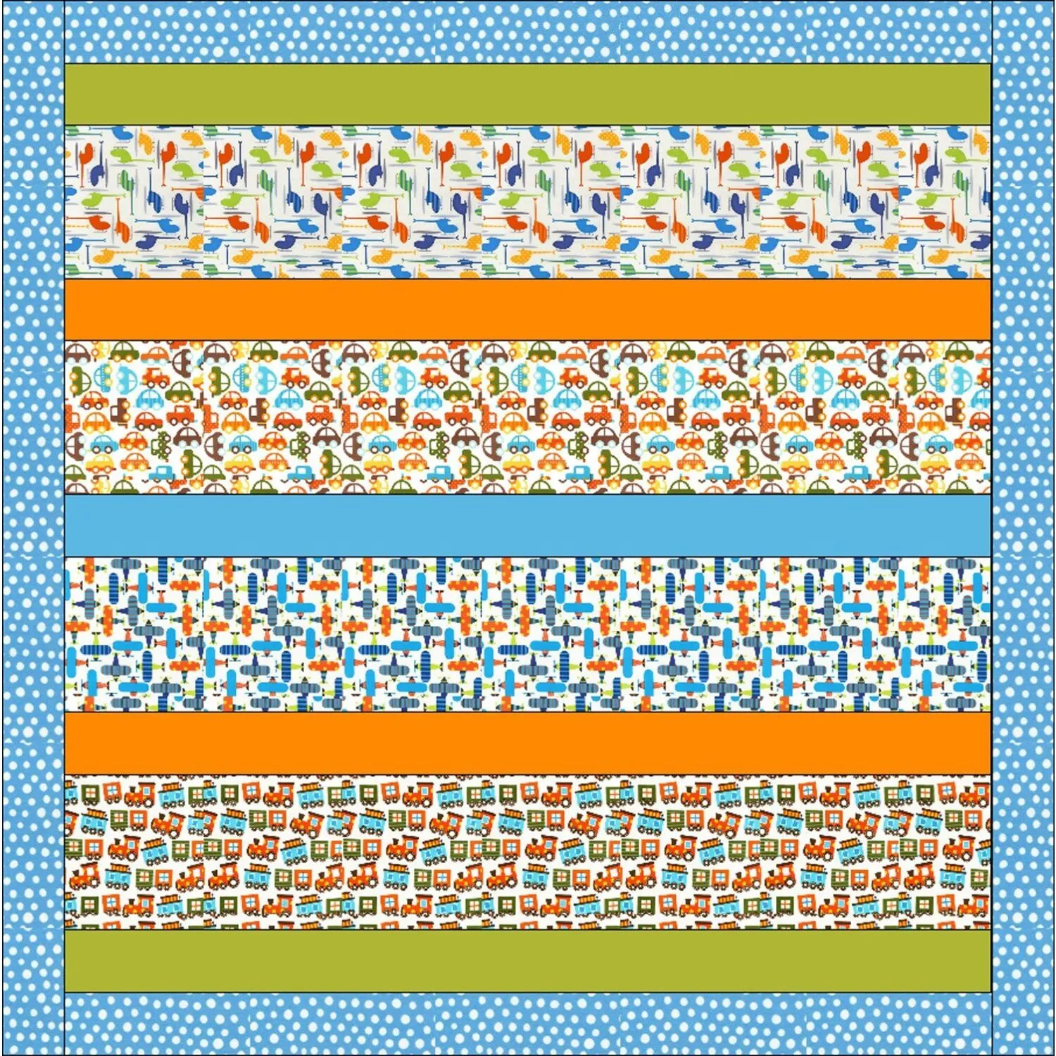 GO! Novelty Strip Baby Quilt Pattern