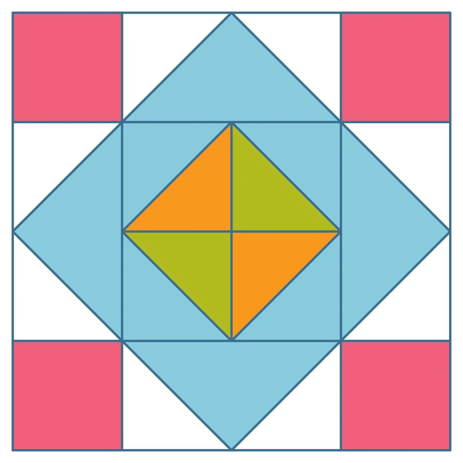 Block #2- King's Crown Variation Pattern