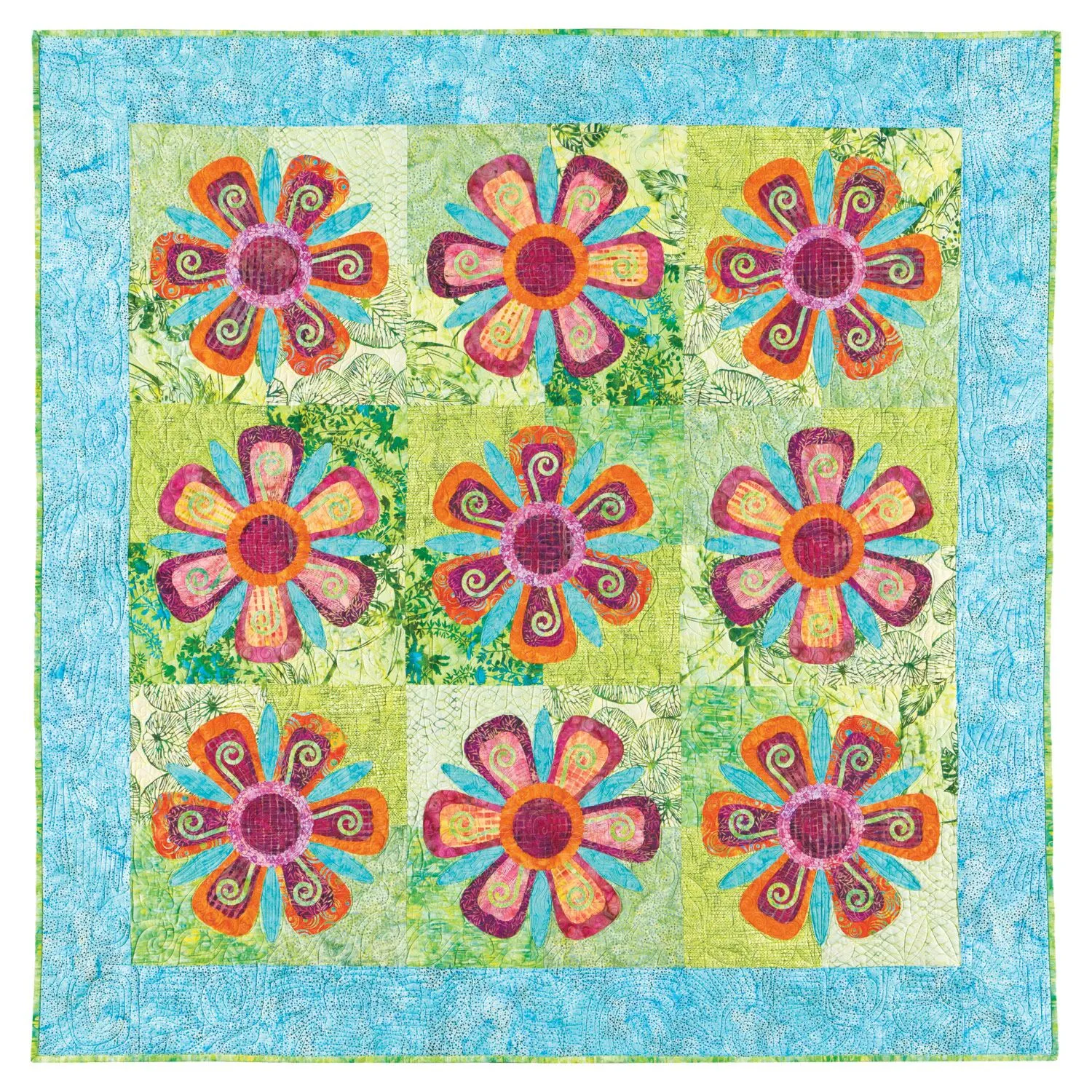 GO! Fantasy Flowers Quilt Pattern