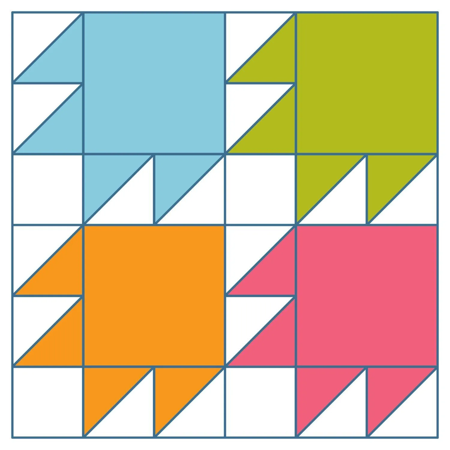 Block #4- Bears Paw Pattern