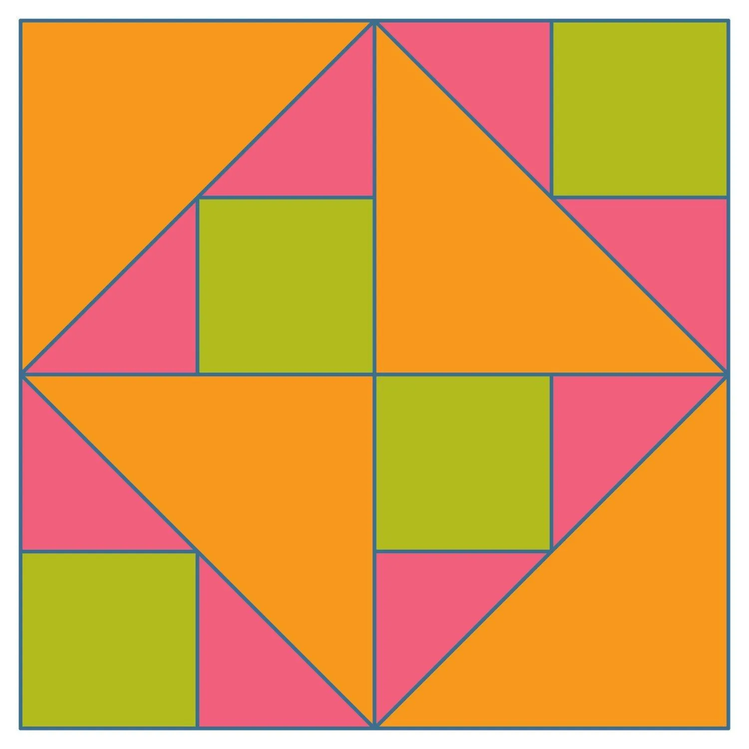 Block #9- On Point Pinwheel Pattern