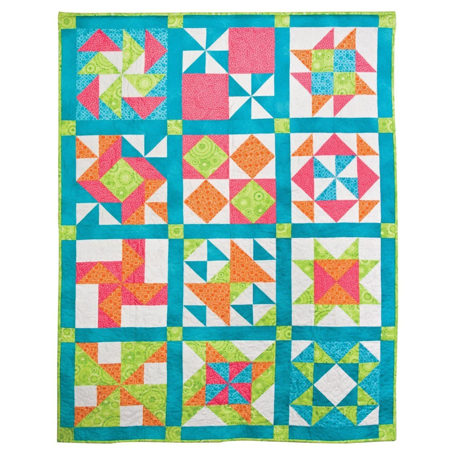 Bright Sampler Quilt Finishing Directions (PDF Download)
