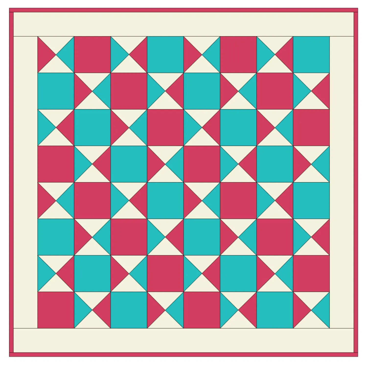GO! Quarter Square Triangle Baby Quilt Pattern