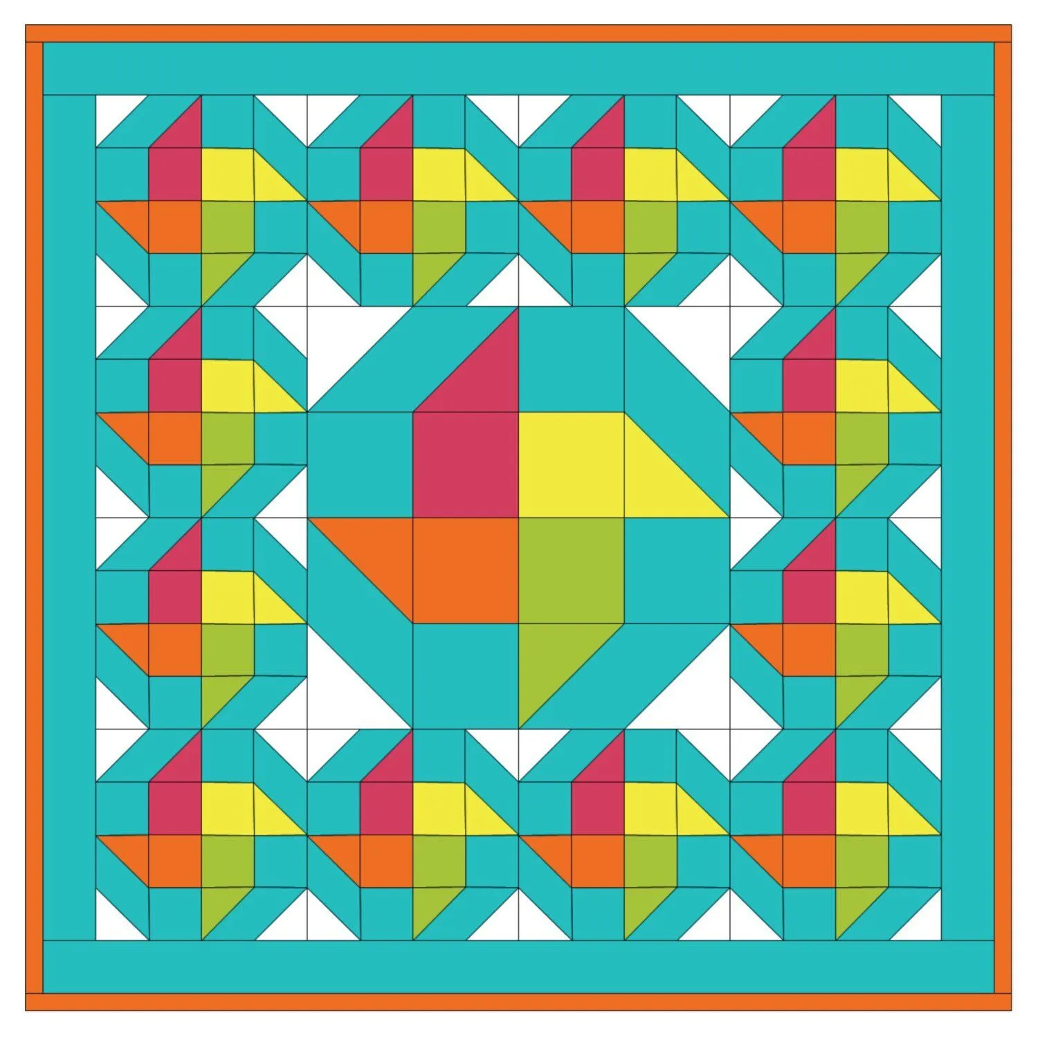 Studio Table Topper Twister Quilt Pattern