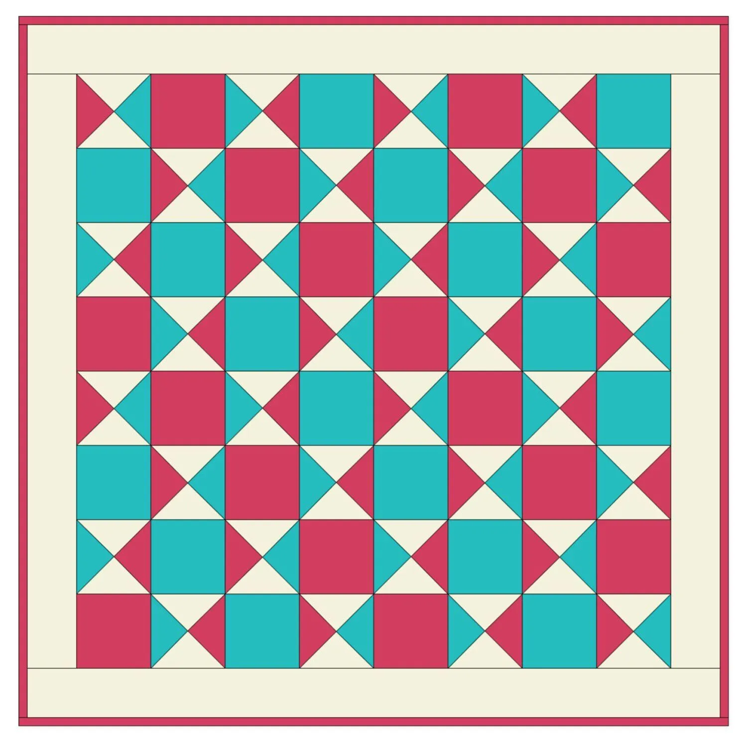 Studio Quarter Square Triangle Baby Quilt Pattern