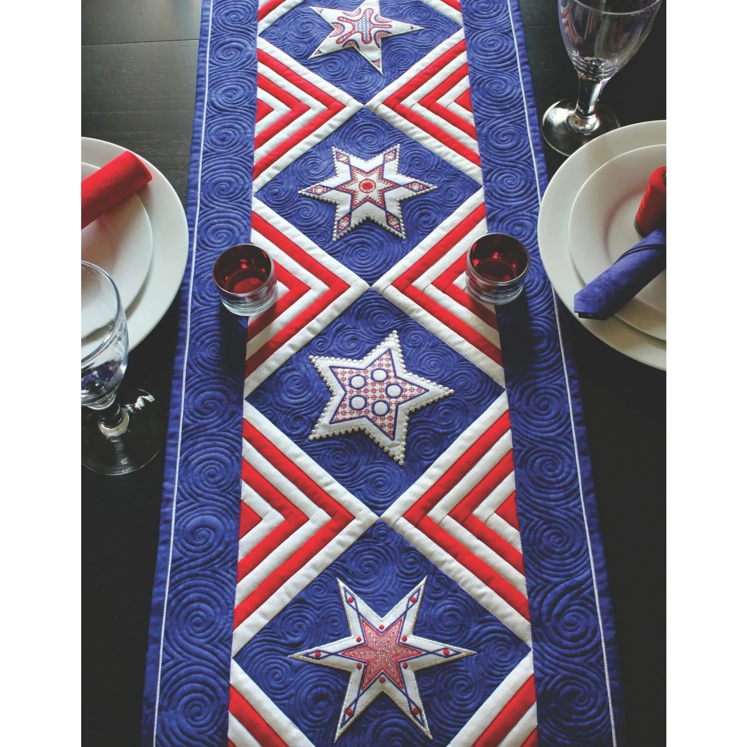 Patriotic Stars Pattern by Sarah Vedeler