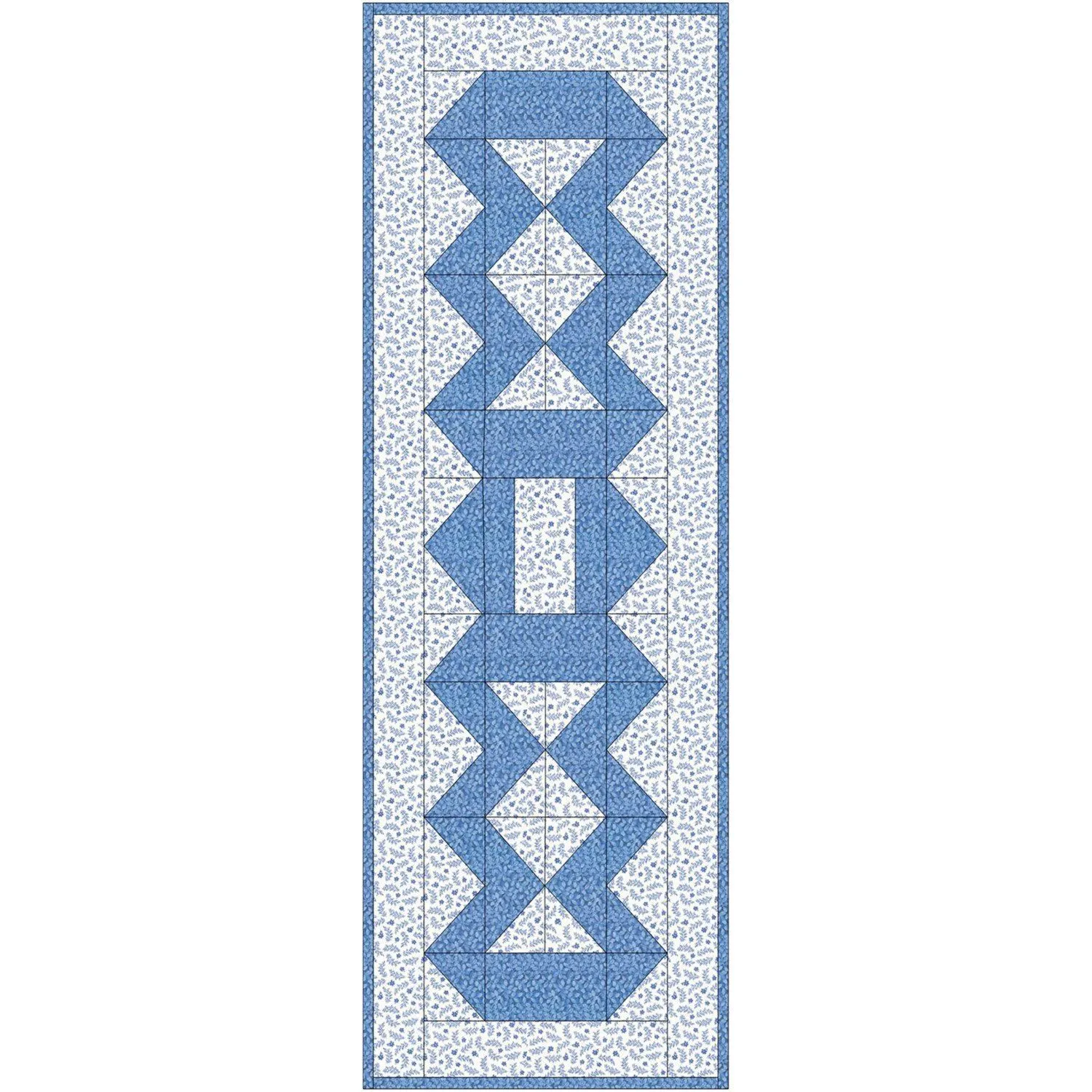 Streak of Blue on the GO! Table Runner
