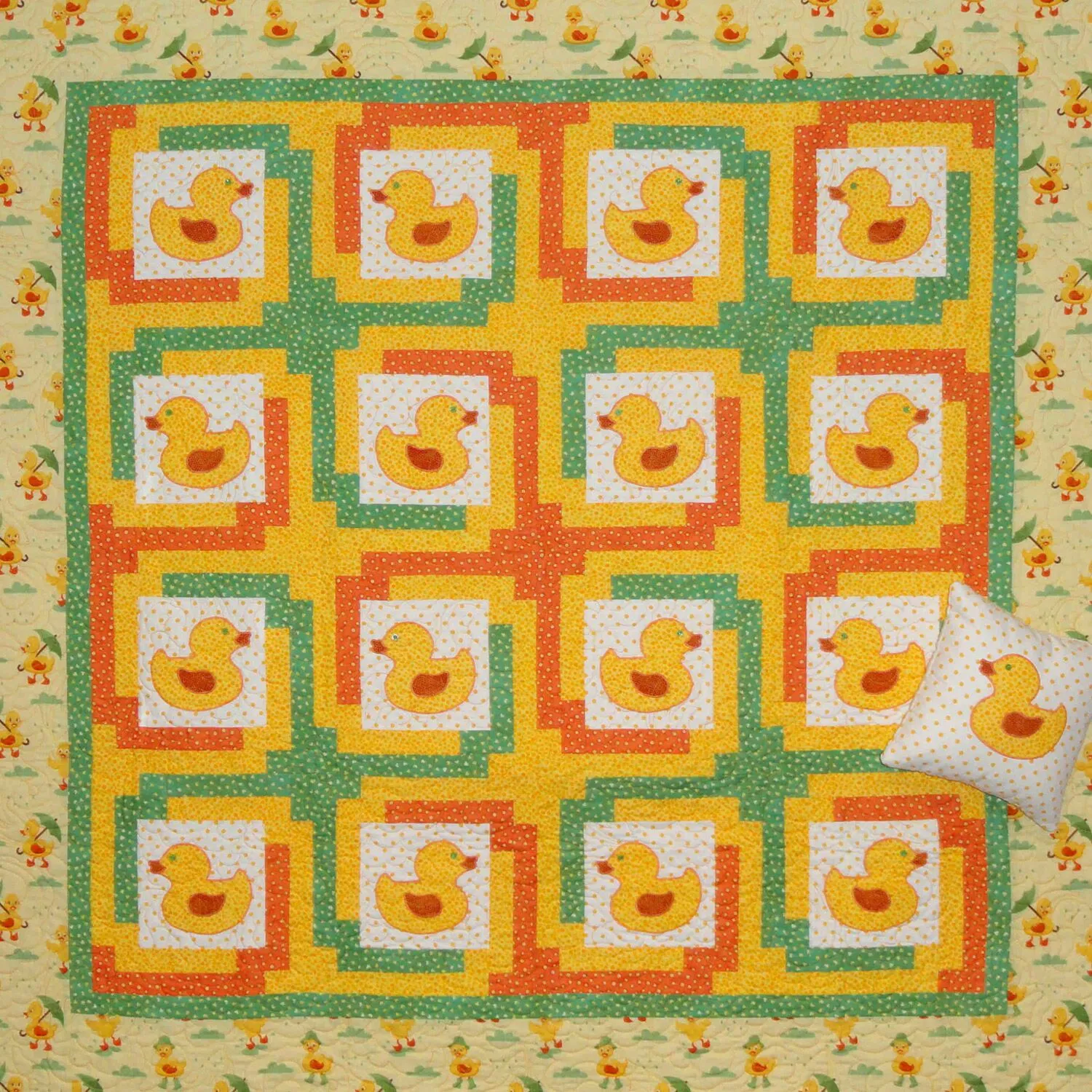 GO! Just Ducky Quilt and Pillow Pattern