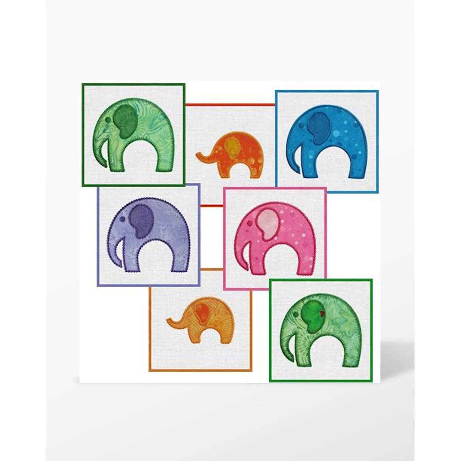 GO! Elephant Parade Embroidery Designs by Marjorie Busby