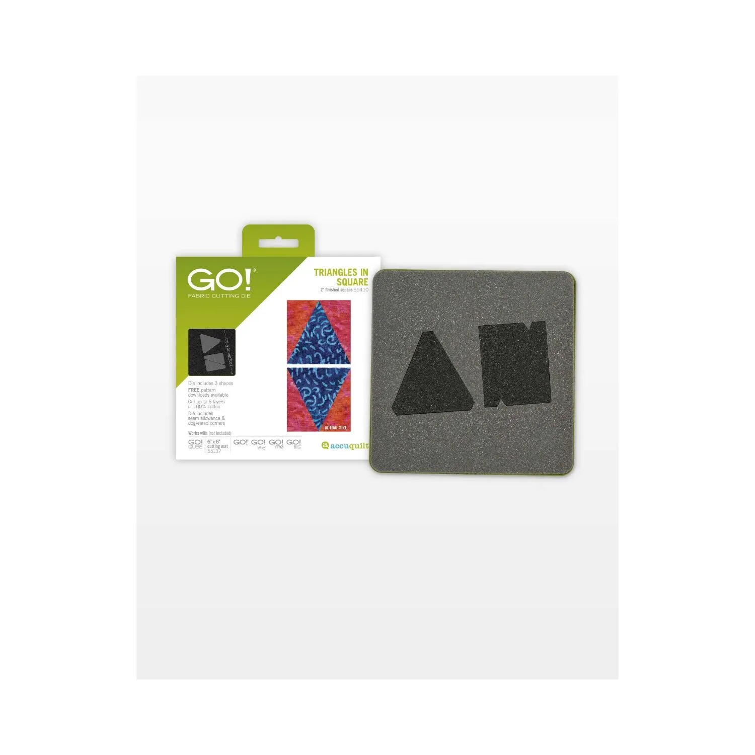 GO! Triangles in Square-2 Finished Square Die