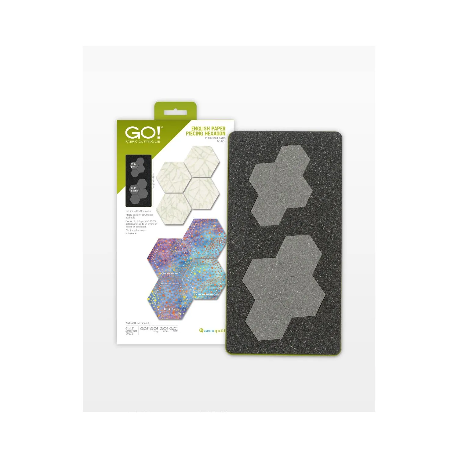 GO! English Paper Piecing Hexagon-1 Finished Sides Die